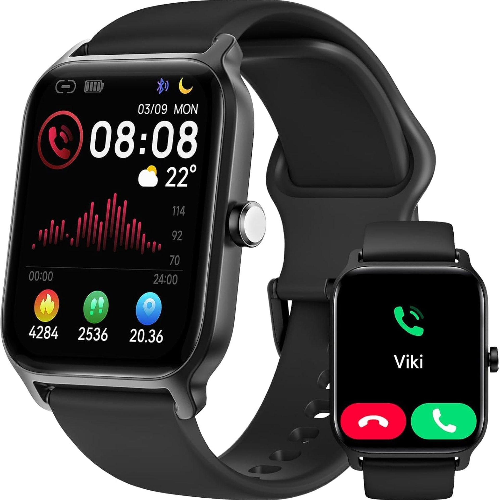 Gydom Smart Watch for Men Women Android & iPhone, Alexa Built-in, 1.8″ Fitness Watches with Bluetooth Call (Answer/Make), Heart Rate/Sleep/SpO2 Monitor, IP68 Waterproof Fitness Tracker, 101+ Sports Gydom Smart Watch for Men Women Android & iPhone, Alexa Built-in, 1.8″ Fitness Watches with Bluetooth Call (Answer/Make), Heart Rate/Sleep/SpO2 Monitor, IP68 Waterproof Fitness Tracker, 101+ Sports