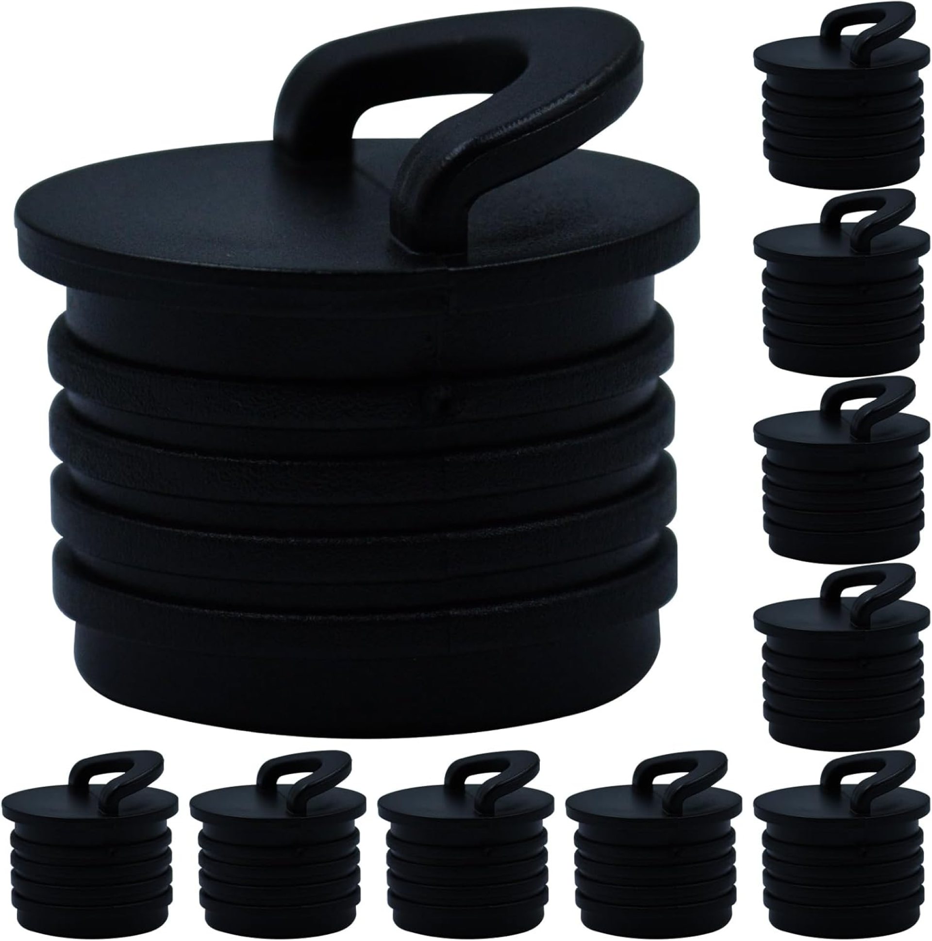 10 PCS Kayak Scupper Plug Rubber Scupper Plug Drain Holes Stopper with Handle for Canoe Accessories 10 PCS Kayak Scupper Plug Rubber Scupper Plug Drain Holes Stopper with Handle for Canoe Accessories