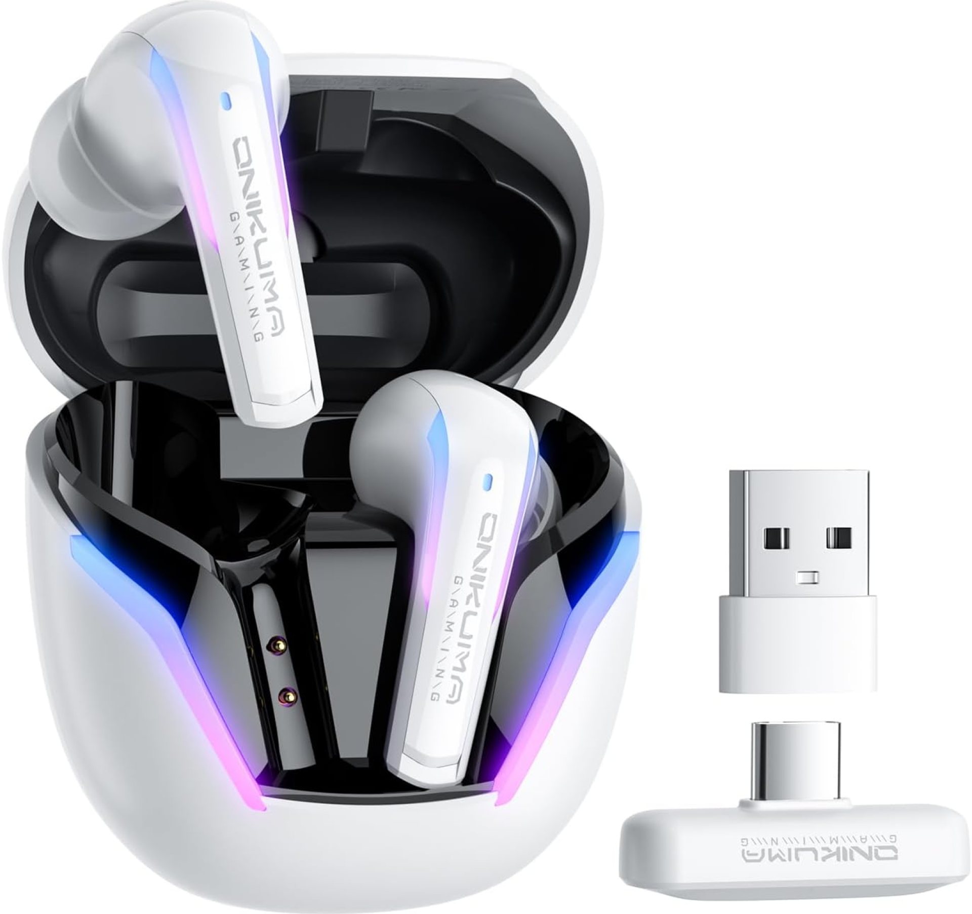 20ms Ultra-Low Latency 2.4GHz Wireless Gaming Earbuds: ENC Mic | Dual-Mode (2.4G + Bluetooth 5.3) for PS5/PS4, Meta Quest 3/3S/2, Steam Deck, Switch, PC & Mobile Devices | USB-C Dongle Included-White 20ms Ultra-Low Latency 2.4GHz Wireless Gaming Earbuds: ENC Mic | Dual-Mode (2.4G + Bluetooth 5.3) for PS5/PS4, Meta Quest 3/3S/2, Steam Deck, Switch, PC & Mobile Devices | USB-C Dongle Included-White