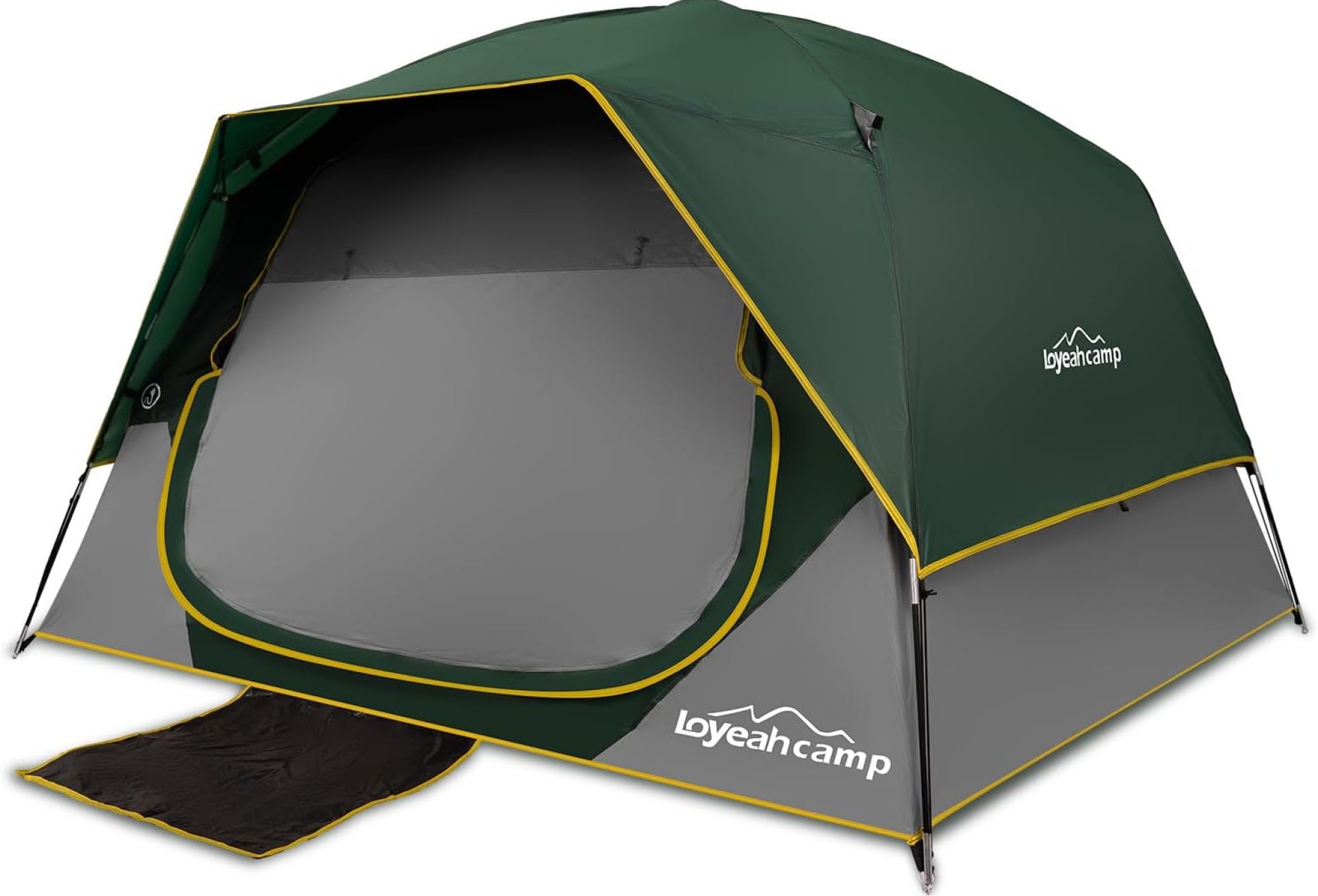 4 Person Blackout Camping Tent, Easy Setup Waterproof Family Dome Tent for Camping with Rainfly, Portable Double Layer Large Family Tent for Outdoor Camping&Hiking 4 Person Blackout Camping Tent, Easy Setup Waterproof Family Dome Tent for Camping with Rainfly, Portable Double Layer Large Family Tent for Outdoor Camping&Hiking