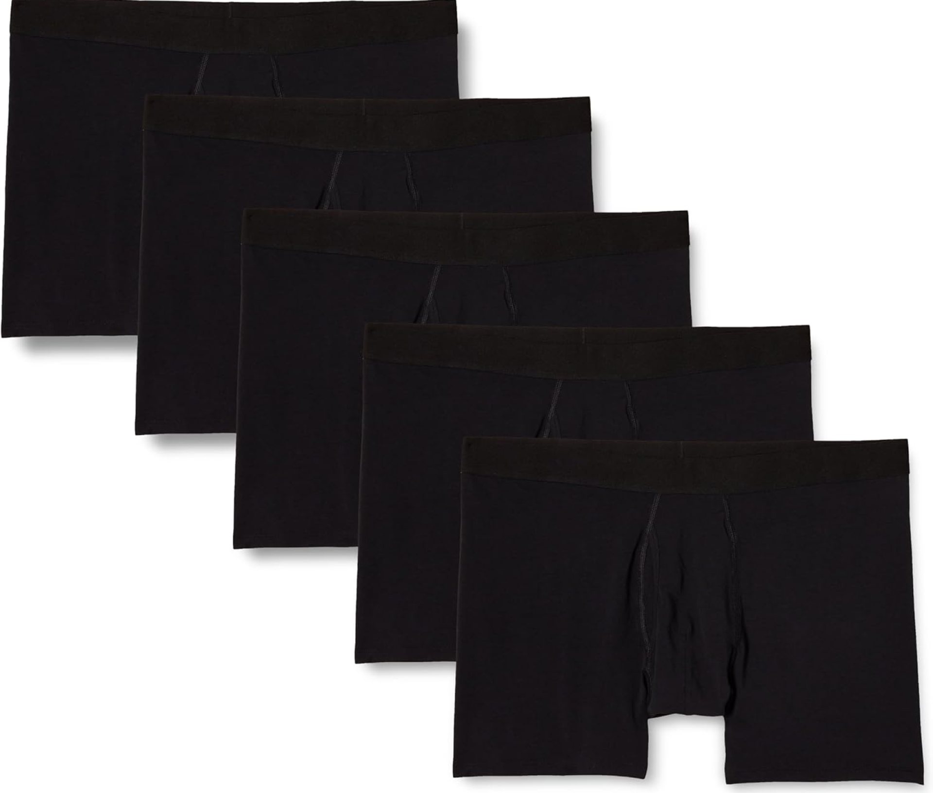 Amazon Essentials Men’s Cotton Jersey Boxer Briefs (Available in Big & Tall), 5-Pack Amazon Essentials Men’s Cotton Jersey Boxer Briefs (Available in Big & Tall), 5-Pack