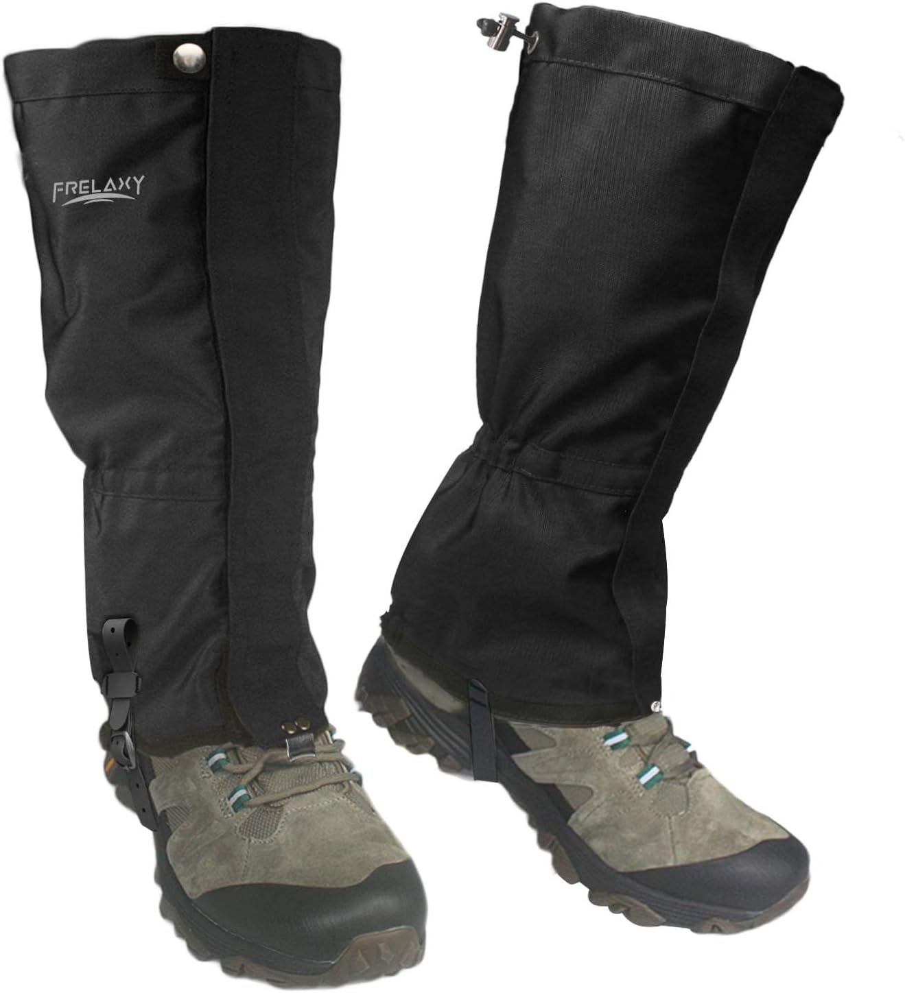 Frelaxy Leg Gaiters Ultra HIGH-Performance Hunting Gaiters, 100% Waterproof Hiking Gaiters with Upgraded Rubber Foot Strap, Adjustable Snow Boot Gaiters Frelaxy Leg Gaiters Ultra HIGH-Performance Hunting Gaiters, 100% Waterproof Hiking Gaiters with Upgraded Rubber Foot Strap, Adjustable Snow Boot Gaiters