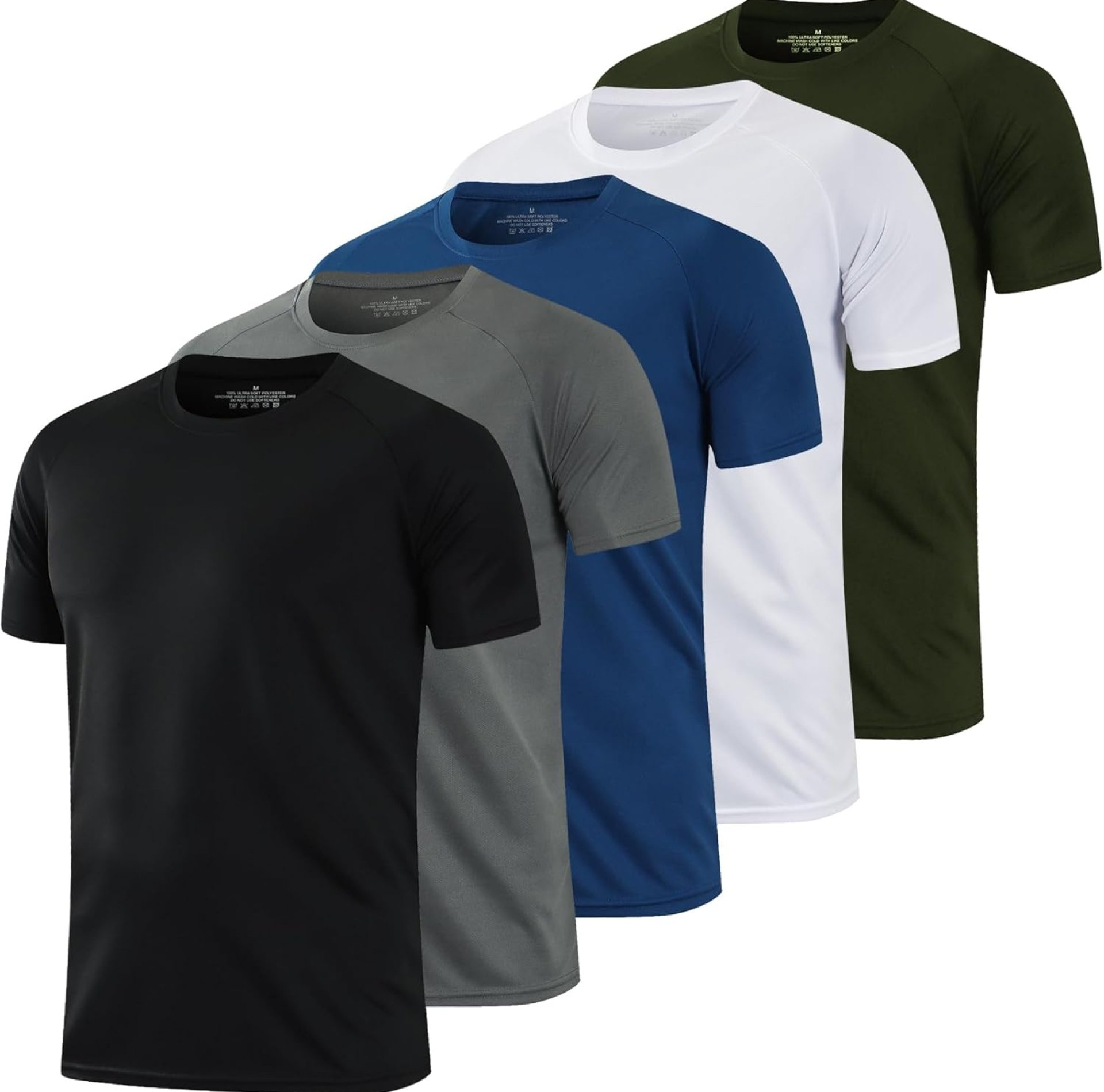 1/5 Pack Running Shirts Men Sport Tops Dry Fit Gym Wicking Athletic T Shirts Breathable Cool Workout Shirts 1/5 Pack Running Shirts Men Sport Tops Dry Fit Gym Wicking Athletic T Shirts Breathable Cool Workout Shirts