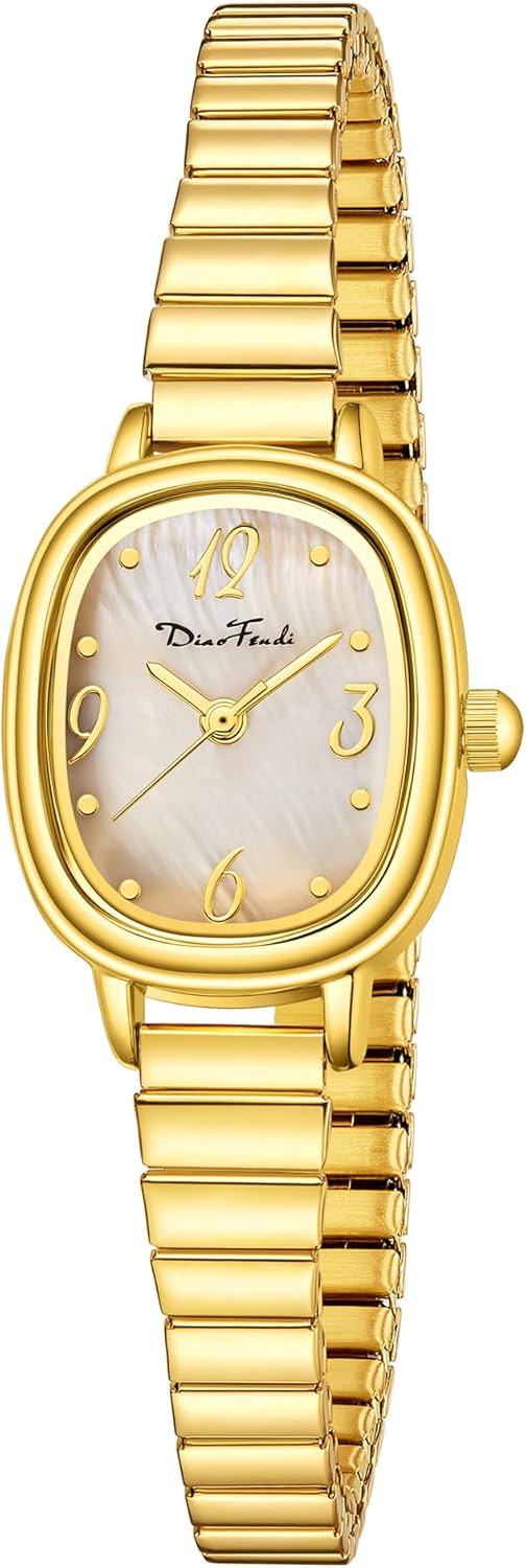 Diaofendi Petite Women’s Easy Reader Analog Watch, Rectangular Watch, Stainless Steel Expansion Band, Water-Resistant Diaofendi Petite Women’s Easy Reader Analog Watch, Rectangular Watch, Stainless Steel Expansion Band, Water-Resistant