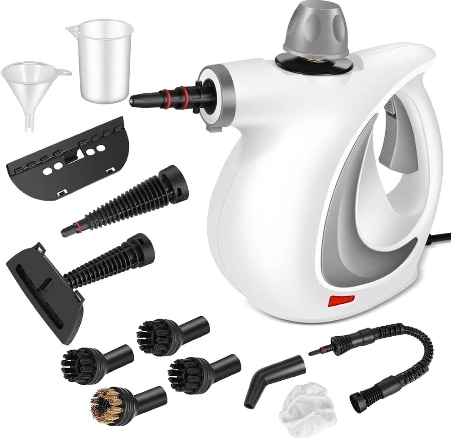 Handheld Pressurized Steam Cleaner with 12 pcs Accessories, Portable Steamer for Cleaning, Steam Cleaner for Home Use, Steamer for Cleaning Car, Furniture, Floor, Upholstery, Grout and Tile, Deep Gray Handheld Pressurized Steam Cleaner with 12 pcs Accessories, Portable Steamer for Cleaning, Steam Cleaner for Home Use, Steamer for Cleaning Car, Furniture, Floor, Upholstery, Grout and Tile, Deep Gray