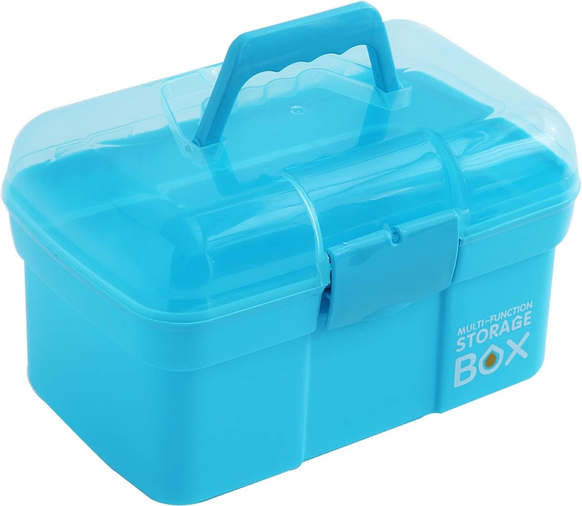 11” Plastic Storage Box with Removable Tray, Multipurpose Organizer and Storage Case for Art Craft and Cosmetic (Blue) 11” Plastic Storage Box with Removable Tray, Multipurpose Organizer and Storage Case for Art Craft and Cosmetic (Blue)