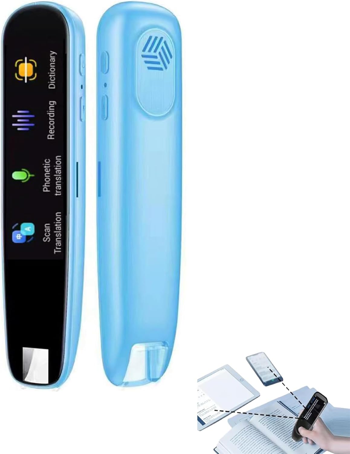 Zenova Translator Pen 2.0, Try Zenova Translator Pen, Amigo Pen Traductor, Amigo Pen Multipurpose Translation Device, Voice Wireless Language Translator -Blue Zenova Translator Pen 2.0, Try Zenova Translator Pen, Amigo Pen Traductor, Amigo Pen Multipurpose Translation Device, Voice Wireless Language Translator -Blue