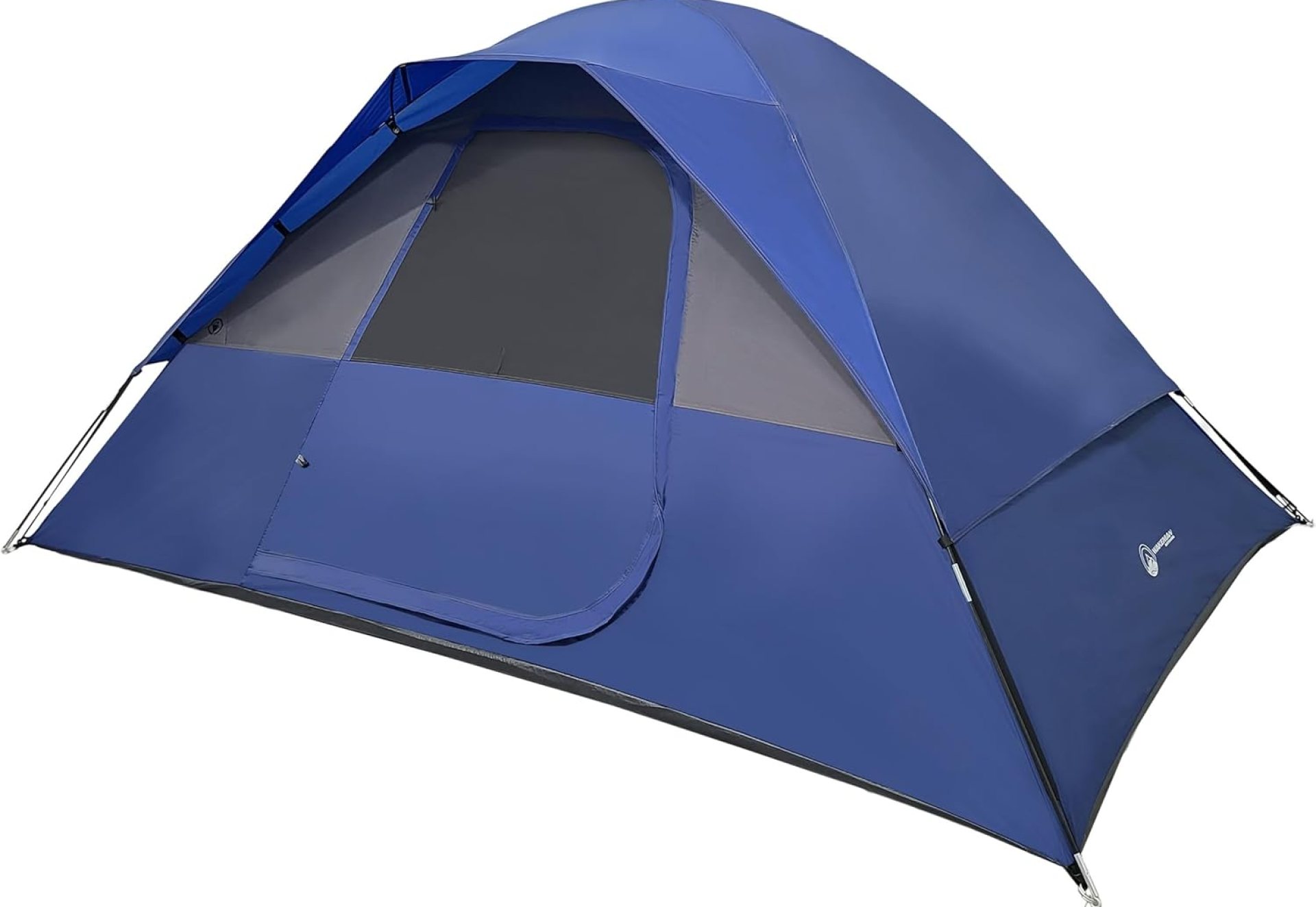 6 Person Camping Tent – Water-Resistant Cabin Style Outdoor Shelter with Built-in Screen Tent and Carrying Bag by Wakeman Outdoors 6 Person Camping Tent – Water-Resistant Cabin Style Outdoor Shelter with Built-in Screen Tent and Carrying Bag by Wakeman Outdoors