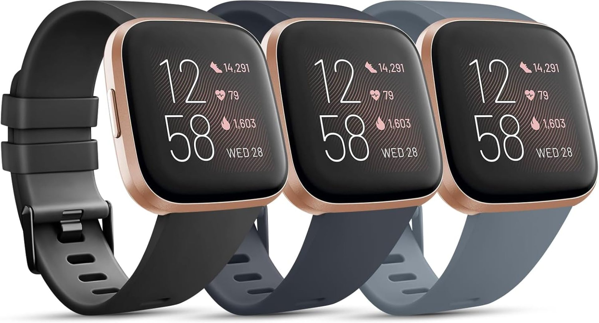3 Pack Sport Bands Compatible with Fitbit Versa 2 Bands/Fitbit Versa Bands/Versa Lite/Versa SE, Classic Soft Sport Replacement Wristbands for Fitbit Versa 2 Smart Watch Women Men 3 Pack Sport Bands Compatible with Fitbit Versa 2 Bands/Fitbit Versa Bands/Versa Lite/Versa SE, Classic Soft Sport Replacement Wristbands for Fitbit Versa 2 Smart Watch Women Men