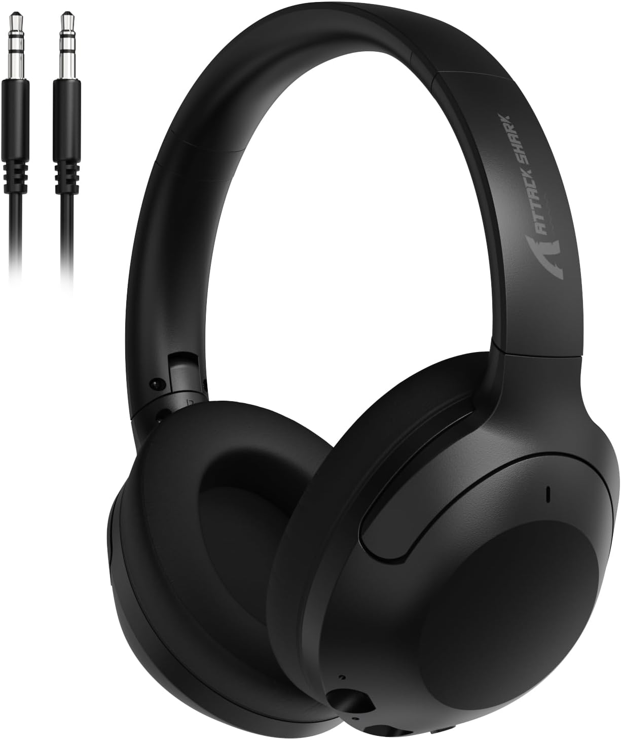 ATTACK SHARK G300 Wireless Over-Ear Headphones with Active Noise Cancelling,Bluetooth 5.3,40H Playtime,Deep Bass HD Stereo Sound,Built-in Mic,Comfortable Design for Travel/Home Office/Gaming(Black) ATTACK SHARK G300 Wireless Over-Ear Headphones with Active Noise Cancelling,Bluetooth 5.3,40H Playtime,Deep Bass HD Stereo Sound,Built-in Mic,Comfortable Design for Travel/Home Office/Gaming(Black)