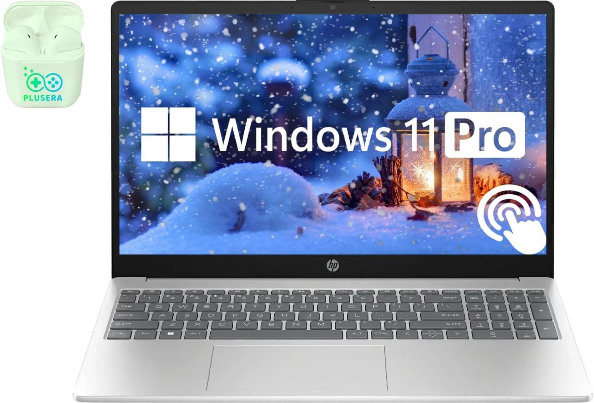 HP 15.6″ Touchscreen Business & Student Laptop Computer, 16GB RAM 512GB SSD, 10-Cores Intel Core i5, Windows 11 Pro Laptop with Microsoft Office Lifetime Suite, PLUSERA Earphones, Silver HP 15.6″ Touchscreen Business & Student Laptop Computer, 16GB RAM 512GB SSD, 10-Cores Intel Core i5, Windows 11 Pro Laptop with Microsoft Office Lifetime Suite, PLUSERA Earphones, Silver