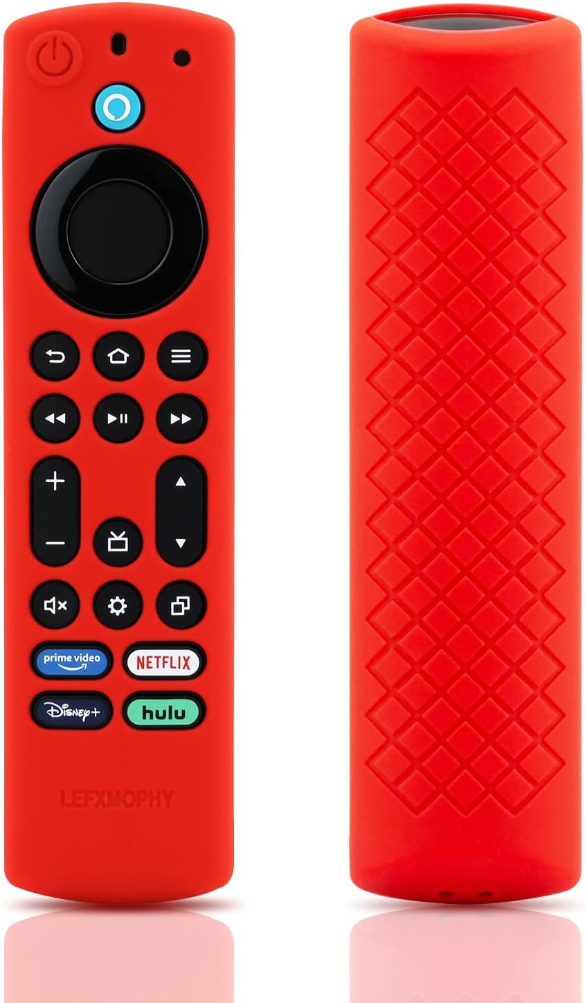 LEFXMOPHY TV Remote Case Replacement for Toshiba/Insignia/Pioneer 2021 Smart TV Remote Cover, Red Silicone Protective Cover Skin Protector LEFXMOPHY TV Remote Case Replacement for Toshiba/Insignia/Pioneer 2021 Smart TV Remote Cover, Red Silicone Protective Cover Skin Protector