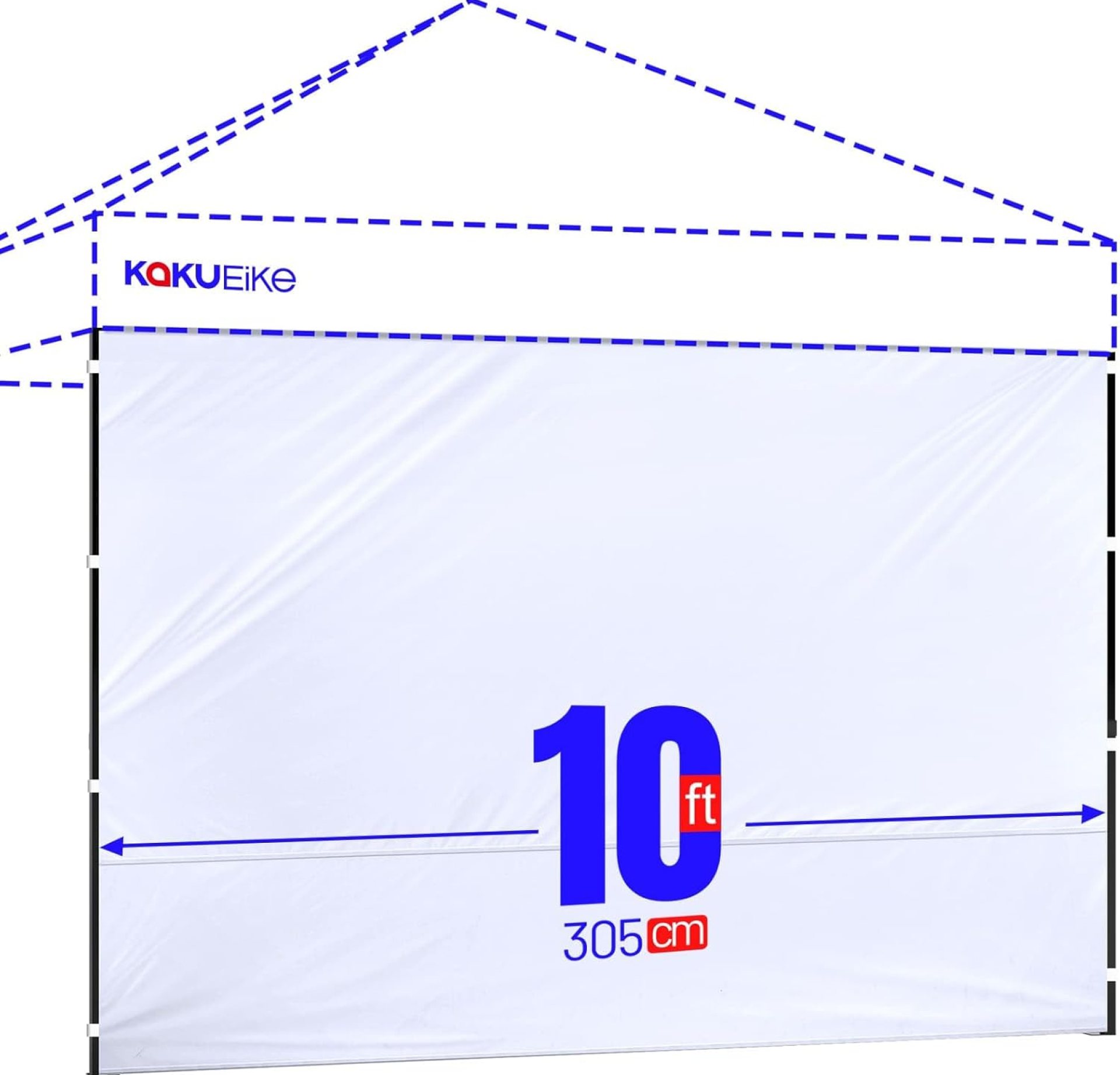 Waterproof Canopy Sidewalls 10×10, 1-Pack Heavy-Duty Weather Protection for Outdoor Tents, Durable Waterproof Side Walls Compatible with Pop Up Canopy Tent (White) Waterproof Canopy Sidewalls 10×10, 1-Pack Heavy-Duty Weather Protection for Outdoor Tents, Durable Waterproof Side Walls Compatible with Pop Up Canopy Tent (White)