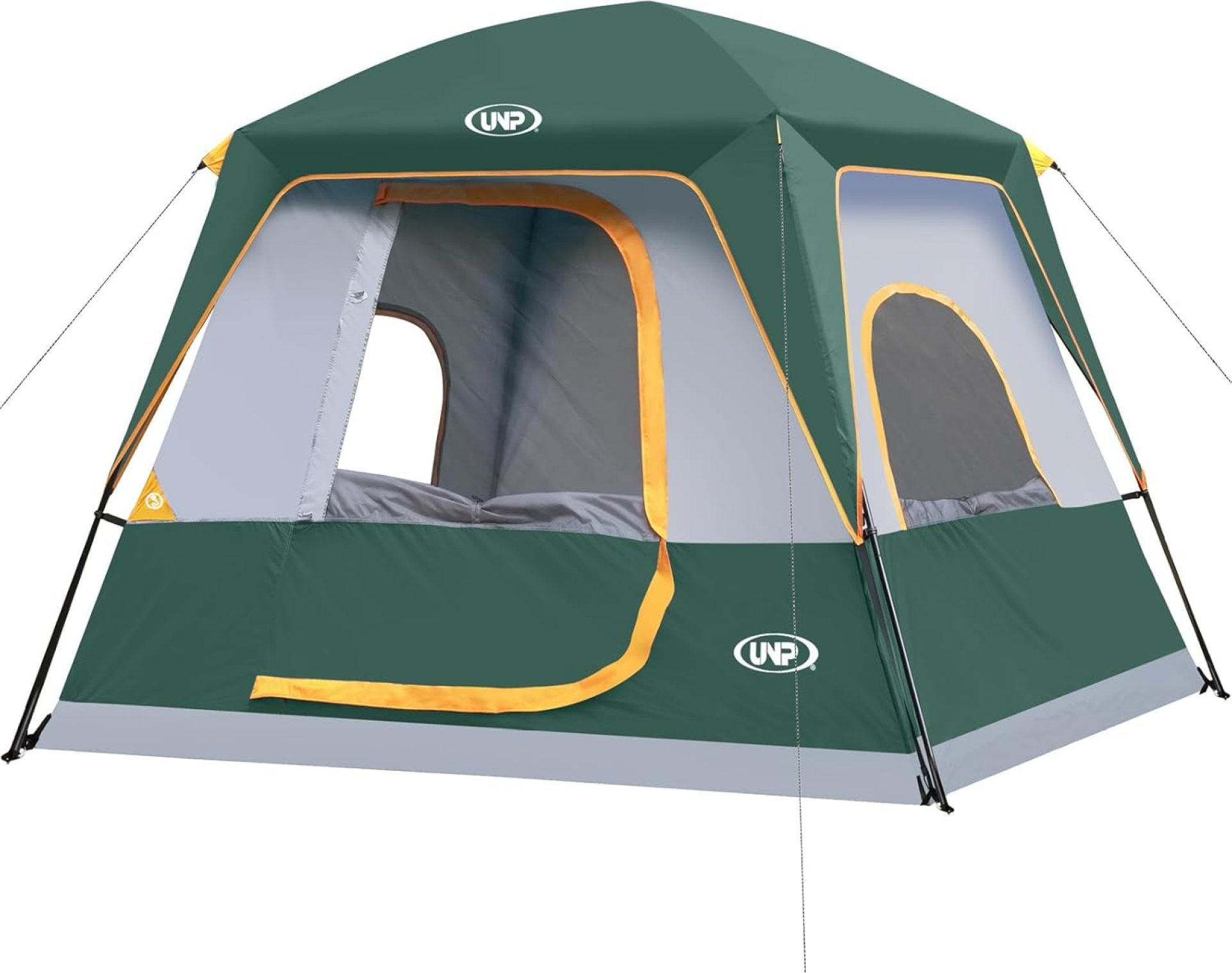 UNP 4-Person Tent, Portable Cabin Tent, Camping Tent 4-Person Easy Set Up, Waterproof with Top Rainfly for Outdoor Camping/Hiking UNP 4-Person Tent, Portable Cabin Tent, Camping Tent 4-Person Easy Set Up, Waterproof with Top Rainfly for Outdoor Camping/Hiking