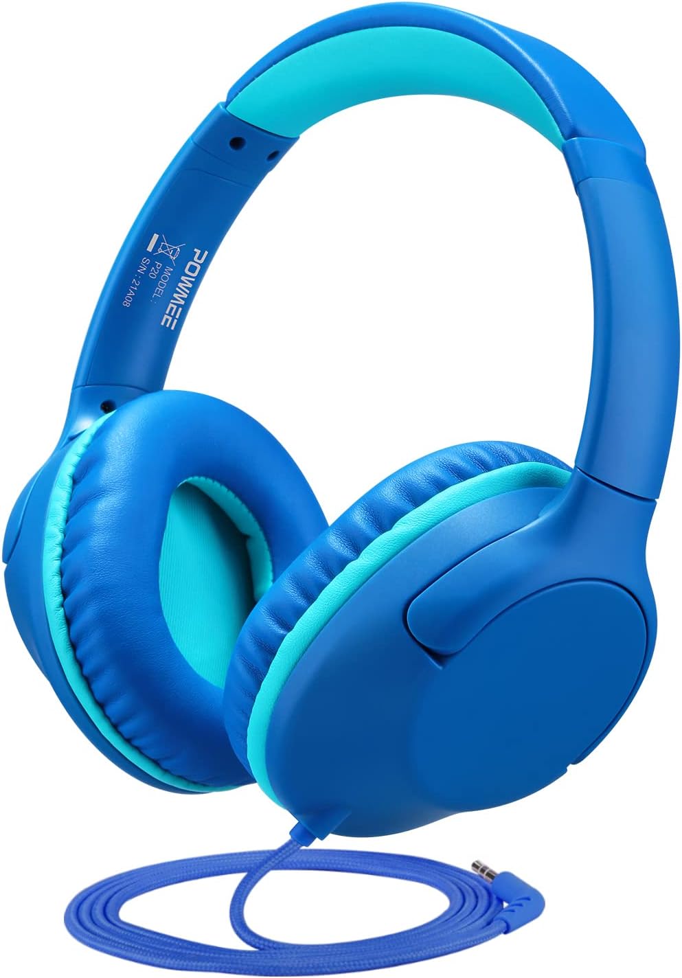 P20 Kids Headphones for School, Kids/Teens/Boys/Girls with Safe 94dB Volume Limited, 3.5mm Jack Wired Cord Over-Ear for Fire Tablets/Travel/PC/Phones(Blue) P20 Kids Headphones for School, Kids/Teens/Boys/Girls with Safe 94dB Volume Limited, 3.5mm Jack Wired Cord Over-Ear for Fire Tablets/Travel/PC/Phones(Blue)
