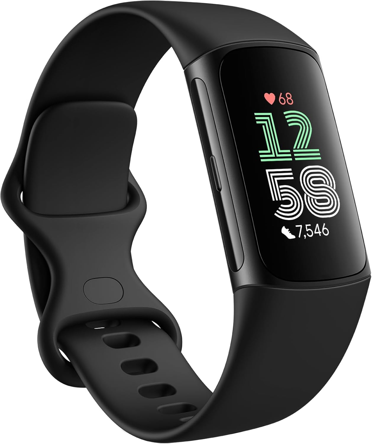 Fitbit Charge 6 Fitness Tracker with Google apps, Heart Rate on Exercise Equipment, 6-Months Premium Membership Included, GPS, Health Tools and More, Obsidian/Black, One Size (S & L Bands Included) Fitbit Charge 6 Fitness Tracker with Google apps, Heart Rate on Exercise Equipment, 6-Months Premium Membership Included, GPS, Health Tools and More, Obsidian/Black, One Size (S & L Bands Included)