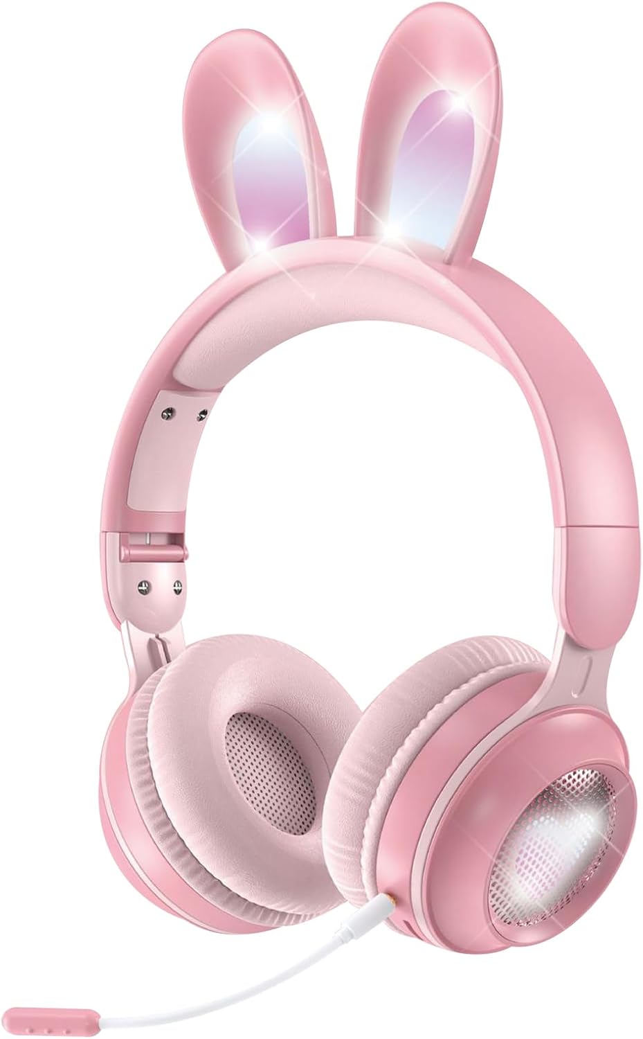 Kids Wireless Bluetooth Cat Ear Headphones, Pink Light Up, Noise Cancelling for School & Travel Kids Wireless Bluetooth Cat Ear Headphones, Pink Light Up, Noise Cancelling for School & Travel