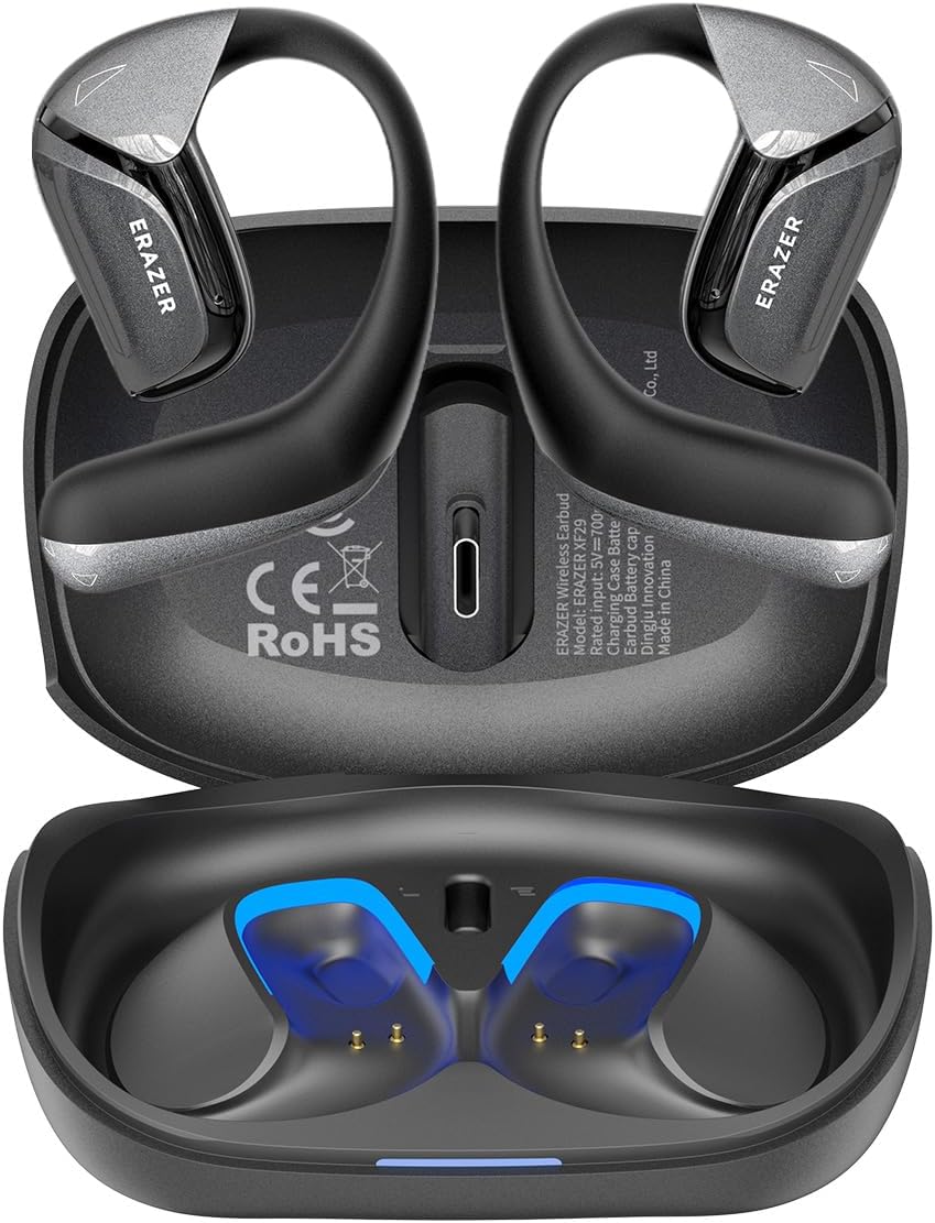2.4GHz Open Ear Gaming Earbuds Wireless Headphones, Bluetooth 5.4 IPX5 Waterproof Bass Stereo Ear Buds,Bone Conduction Earphones OWS for PS5/PS4 Switch, PC & Mobile USB-C Devices,20ms Low Latency 2.4GHz Open Ear Gaming Earbuds Wireless Headphones, Bluetooth 5.4 IPX5 Waterproof Bass Stereo Ear Buds,Bone Conduction Earphones OWS for PS5/PS4 Switch, PC & Mobile USB-C Devices,20ms Low Latency