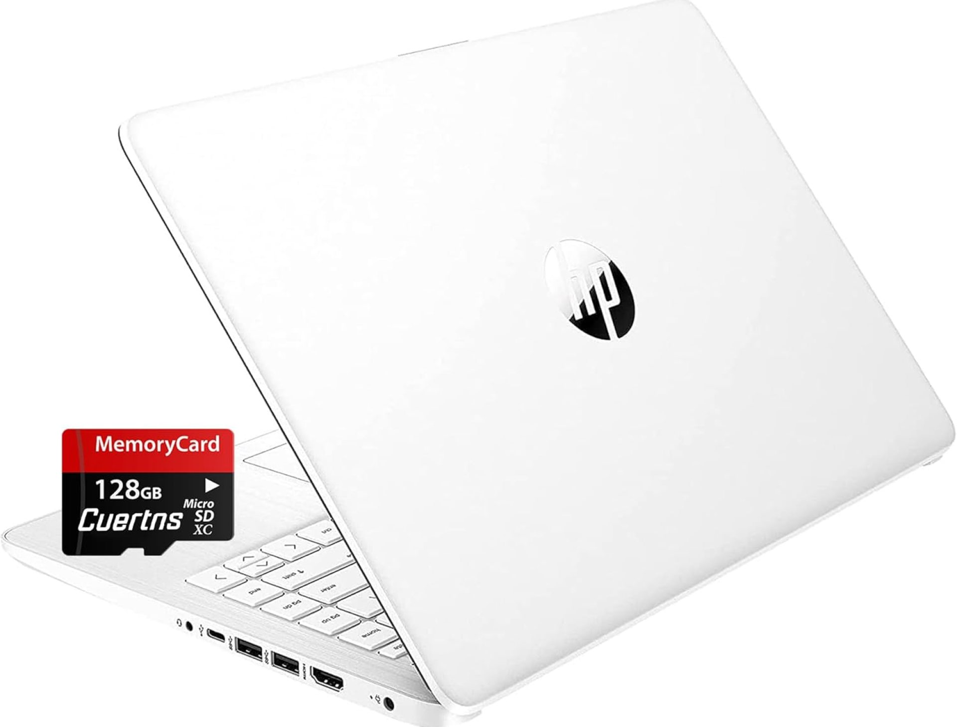 HP Stream 14″ HD Thin and Light Laptop, Intel Celeron N4120, 16GB RAM, 64GB eMMC Storage, Long Battery Life, HD Webcam, HDMI, White, Office 365 1-Year, Windows 11 S, 128GB Cuertns MicroSD HP Stream 14″ HD Thin and Light Laptop, Intel Celeron N4120, 16GB RAM, 64GB eMMC Storage, Long Battery Life, HD Webcam, HDMI, White, Office 365 1-Year, Windows 11 S, 128GB Cuertns MicroSD