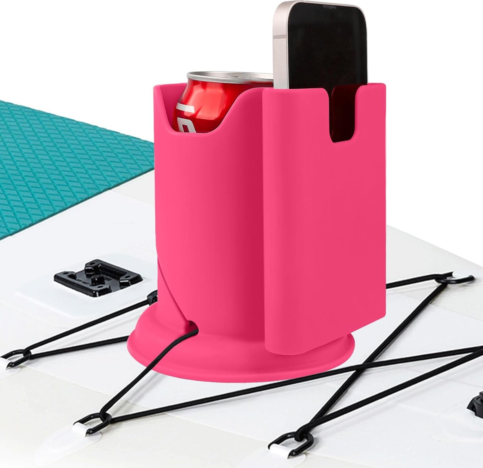 ANGAR Paddleboard Cup Holder, Paddle Board and Kayak Drink Holder, 2-in-1 Anti-Flip Drink & Phone Holder ANGAR Paddleboard Cup Holder, Paddle Board and Kayak Drink Holder, 2-in-1 Anti-Flip Drink & Phone Holder