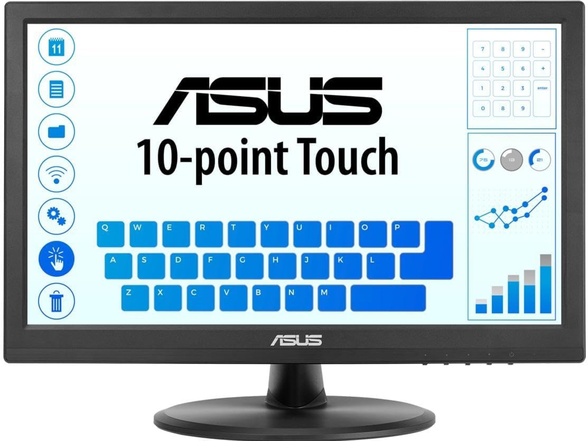 ASUS VT168HR 15.6″ Full HD 1366X768 HDMI Back-lit LED Monitor, Black ASUS VT168HR 15.6″ Full HD 1366X768 HDMI Back-lit LED Monitor, Black
