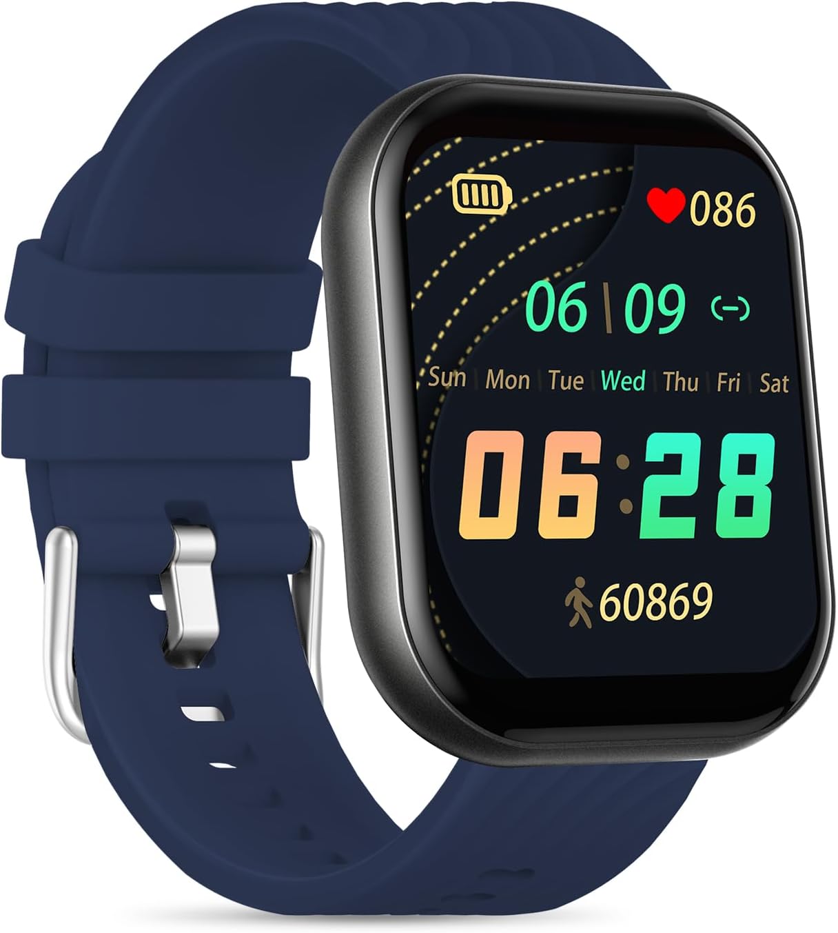 BENIO Health & Fitness Tracker, 2.02″ Smart Watch 24/7 Heart Rate SpO2 Sleep Tracker, Multi-Sport Mode Activity Trackers, 21-Day Battery, Waterproof Step Calorie Counter Pedometer for Android iOS BENIO Health & Fitness Tracker, 2.02″ Smart Watch 24/7 Heart Rate SpO2 Sleep Tracker, Multi-Sport Mode Activity Trackers, 21-Day Battery, Waterproof Step Calorie Counter Pedometer for Android iOS