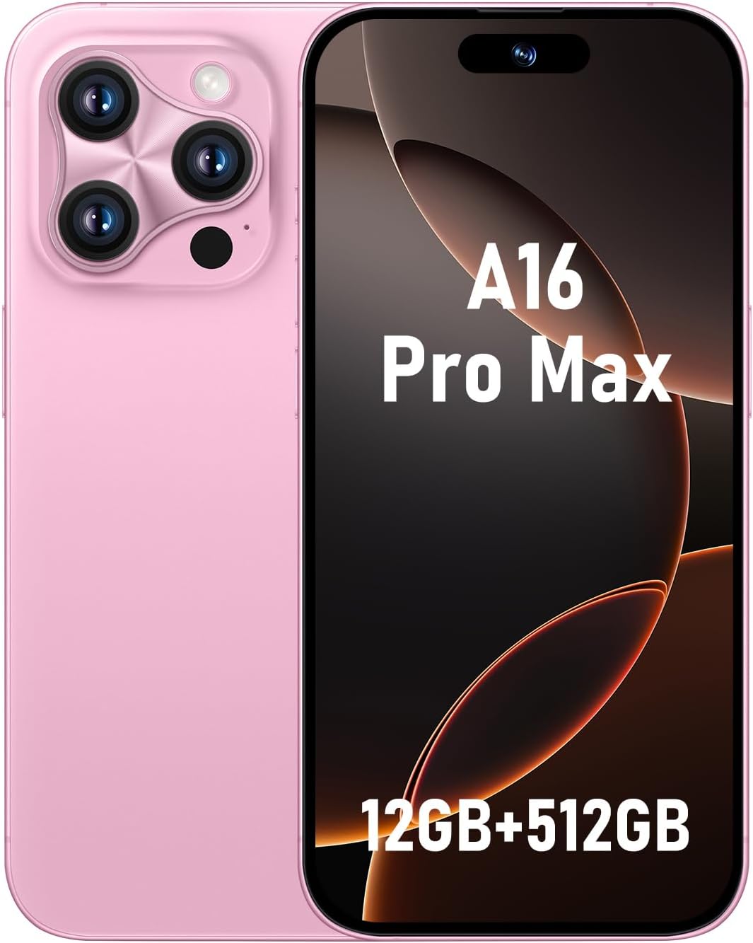 A16 pro max Unlocked Cell Phones, 5G Smartphone, Android 13 Cell Phones, Snapdragon 8Gen2 6.8″ HD Screen 48MP+108MP 6800mAh, Support Dual SIM|Fingerprint Lock|GPS|Face ID (Pink purple) A16 pro max Unlocked Cell Phones, 5G Smartphone, Android 13 Cell Phones, Snapdragon 8Gen2 6.8″ HD Screen 48MP+108MP 6800mAh, Support Dual SIM|Fingerprint Lock|GPS|Face ID (Pink purple)