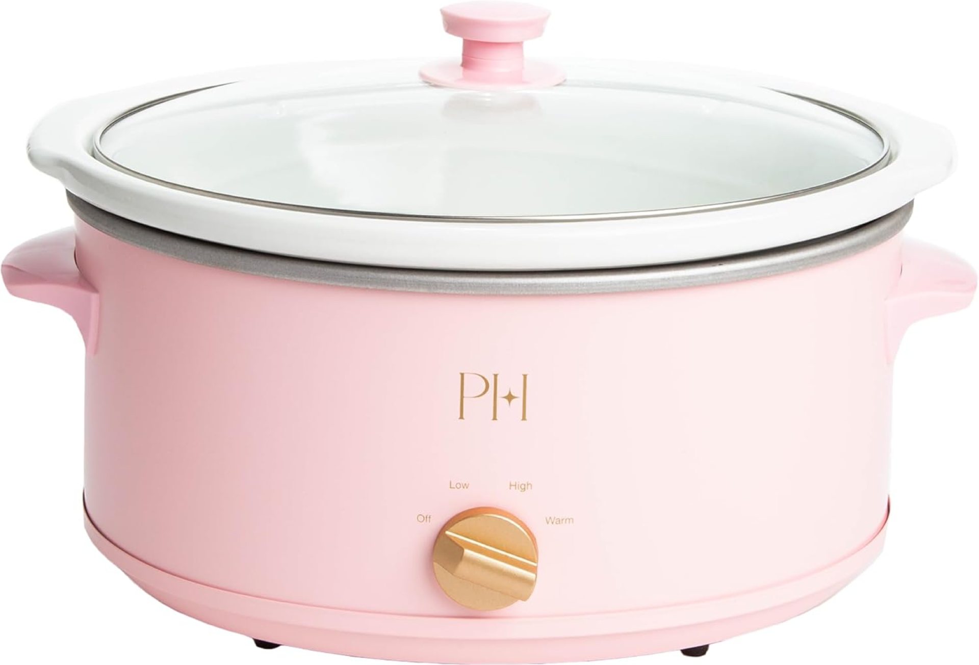 Paris Hilton 6-Quart Manual Slow Cooker, Features Three Settings (Low, High, Warm), Naturally Nonstick and Dishwasher Safe Stoneware Insert, Family Sized Capacity, Pink Paris Hilton 6-Quart Manual Slow Cooker, Features Three Settings (Low, High, Warm), Naturally Nonstick and Dishwasher Safe Stoneware Insert, Family Sized Capacity, Pink