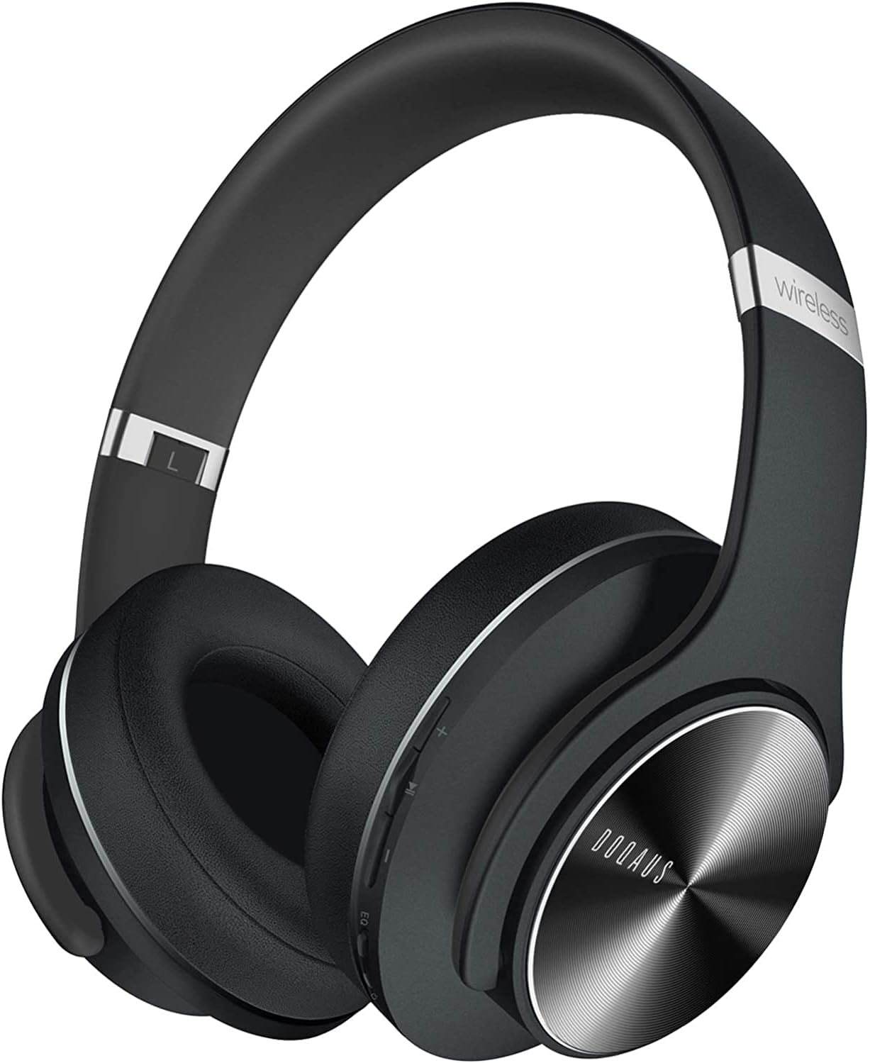 DOQAUS Bluetooth Headphones Over Ear, 90 Hours Playtime Wireless Headphone with 3 EQ Modes, Noise Isolating HiFi Stereo with Deep Bass, Microphone, Soft Earpads for Cellphone/PC DOQAUS Bluetooth Headphones Over Ear, 90 Hours Playtime Wireless Headphone with 3 EQ Modes, Noise Isolating HiFi Stereo with Deep Bass, Microphone, Soft Earpads for Cellphone/PC
