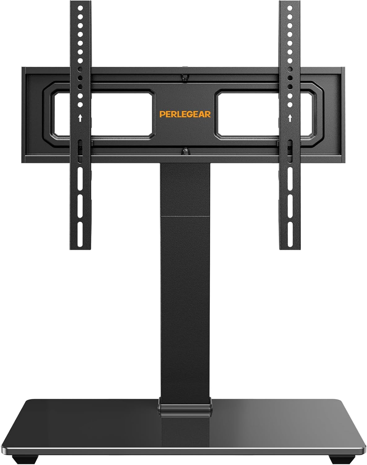 Perlegear Universal Swivel TV Stand for 32–70 inch TVs, Height Adjustable Table Top TV Stand Mount with Tilt, Tempered Glass Base, Holds up to 88 lbs, Max VESA 400x400mm, PGTVS26 Perlegear Universal Swivel TV Stand for 32–70 inch TVs, Height Adjustable Table Top TV Stand Mount with Tilt, Tempered Glass Base, Holds up to 88 lbs, Max VESA 400x400mm, PGTVS26