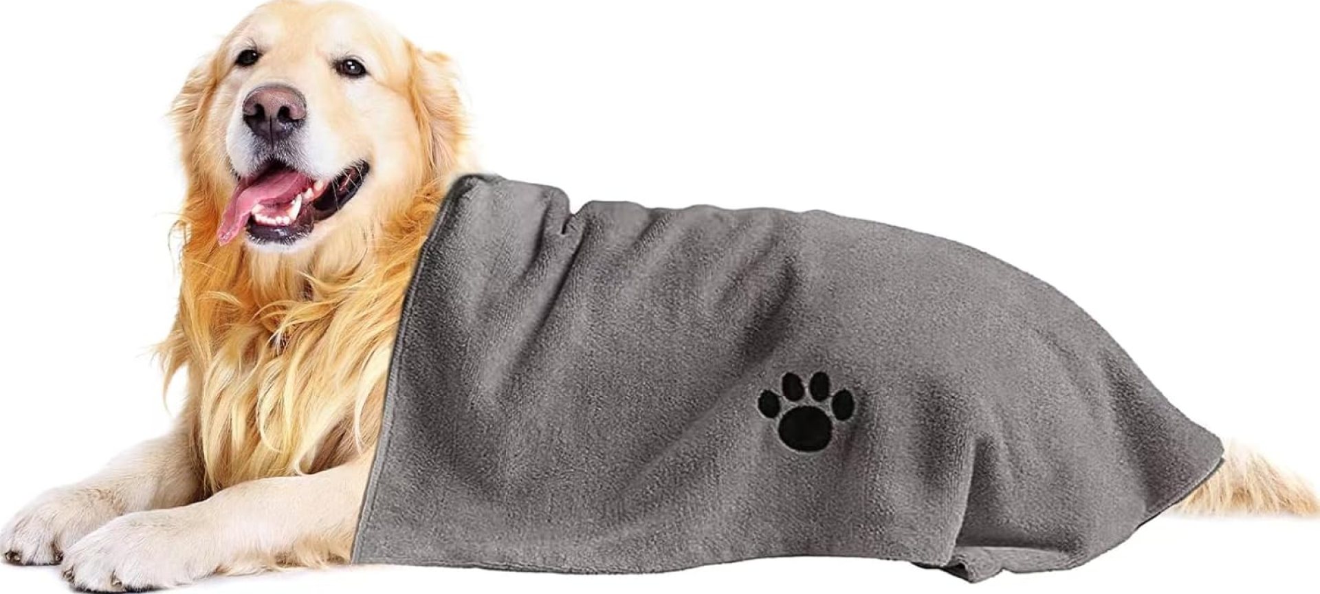 Microfiber Dog Towels for Drying Dogs, Super Absorbent and Soft Pet Grooming Towel, 40 Inch X 23.6 Inch, Perfect Dog Shower & Bath Supplies for Large, Medium or Small Dogs, Grey Microfiber Dog Towels for Drying Dogs, Super Absorbent and Soft Pet Grooming Towel, 40 Inch X 23.6 Inch, Perfect Dog Shower & Bath Supplies for Large, Medium or Small Dogs, Grey