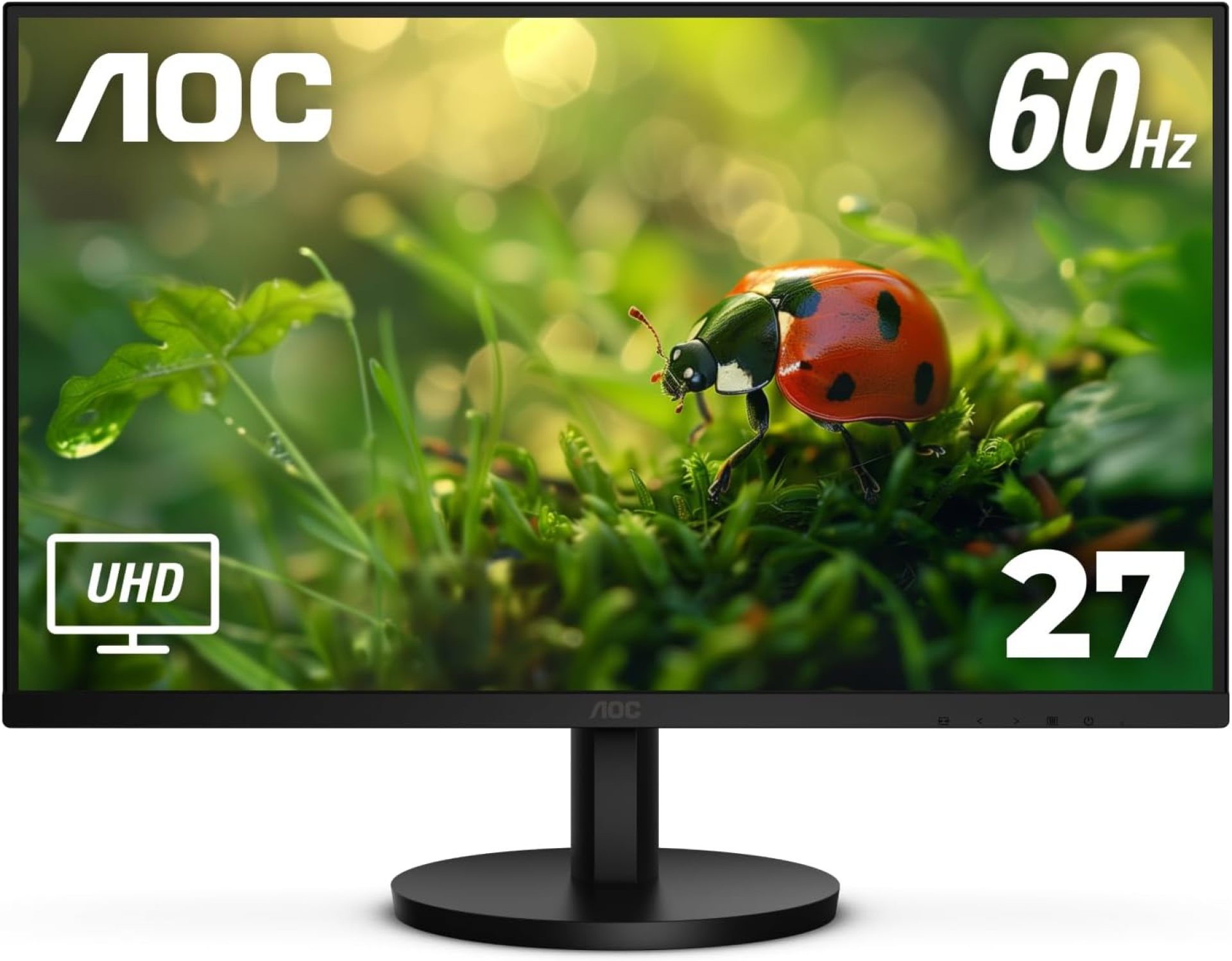 AOC U27B3A 4K 27″ IPS 3840×2160 UHD Frameless Monitor, Display Port x1, HDMI x2, Built in Speaker, Eye Care, Flicker Free, 1 Billion+ Colors, sRGB 128.7%, VESA AOC U27B3A 4K 27″ IPS 3840×2160 UHD Frameless Monitor, Display Port x1, HDMI x2, Built in Speaker, Eye Care, Flicker Free, 1 Billion+ Colors, sRGB 128.7%, VESA