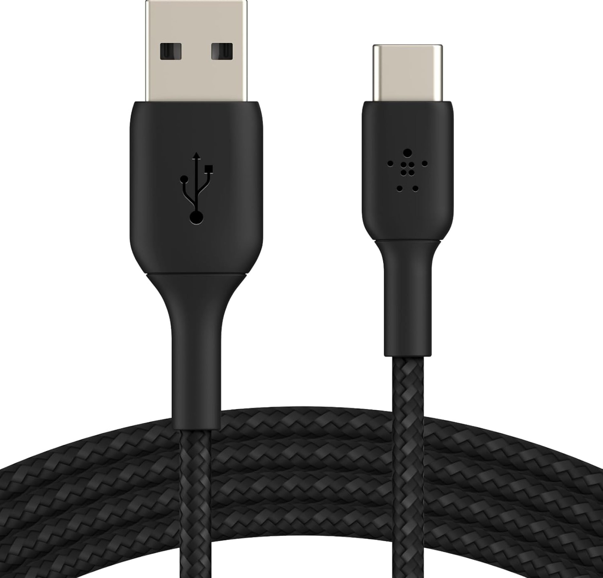 Belkin BoostCharge Braided USB-C to USB-A Cable (1M/3.3ft) for iPhone 16, iPhone 16 Pro, Samsung Galaxy S25, S24, Note20, Google Pixel 9 & 8, iPad Pro, Nintendo Switch 2, Carplay & More – Black Belkin BoostCharge Braided USB-C to USB-A Cable (1M/3.3ft) for iPhone 16, iPhone 16 Pro, Samsung Galaxy S25, S24, Note20, Google Pixel 9 & 8, iPad Pro, Nintendo Switch 2, Carplay & More – Black