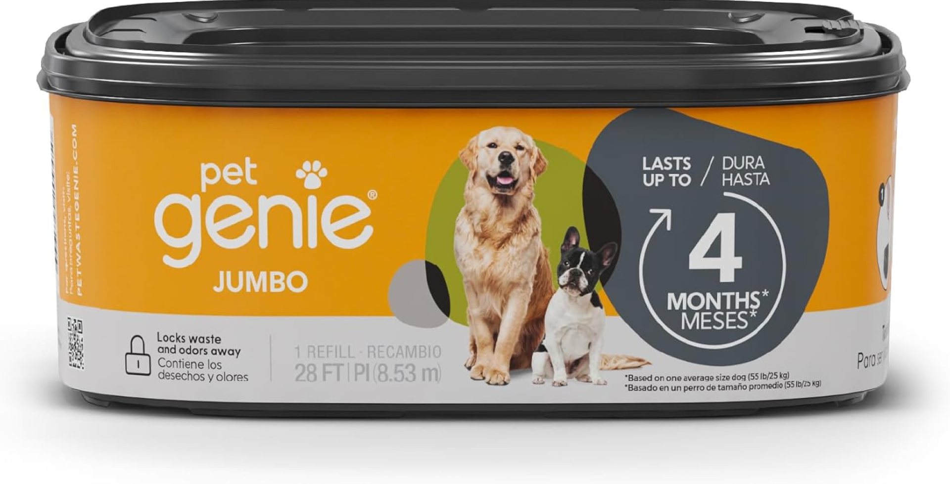 – Jumbo refill 1-pack – Up to 4 months of supply – Ultimate odor control dog poop bags – Jumbo refill 1-pack – Up to 4 months of supply – Ultimate odor control dog poop bags