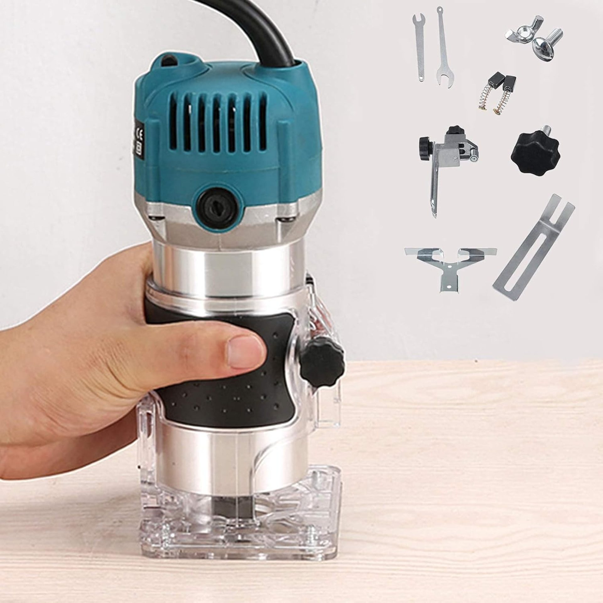 Wood Router,Router Tool Wood Trimmer Router Electric Hand Trimmer Laminate Milling Engraving Hand Machine Joiner Tool Electric for Slotting Trimming Carving 110V 800W 30000R/MIN Wood Router,Router Tool Wood Trimmer Router Electric Hand Trimmer Laminate Milling Engraving Hand Machine Joiner Tool Electric for Slotting Trimming Carving 110V 800W 30000R/MIN