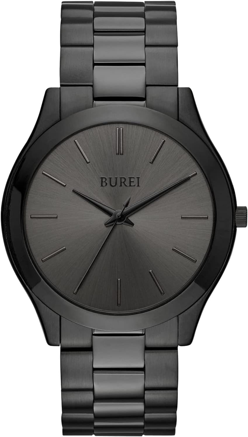 BUREI Men Watches Fashion Business Analog Stainless Steel Quartz Waterproof Watches for Men,Gifts for Men BUREI Men Watches Fashion Business Analog Stainless Steel Quartz Waterproof Watches for Men,Gifts for Men