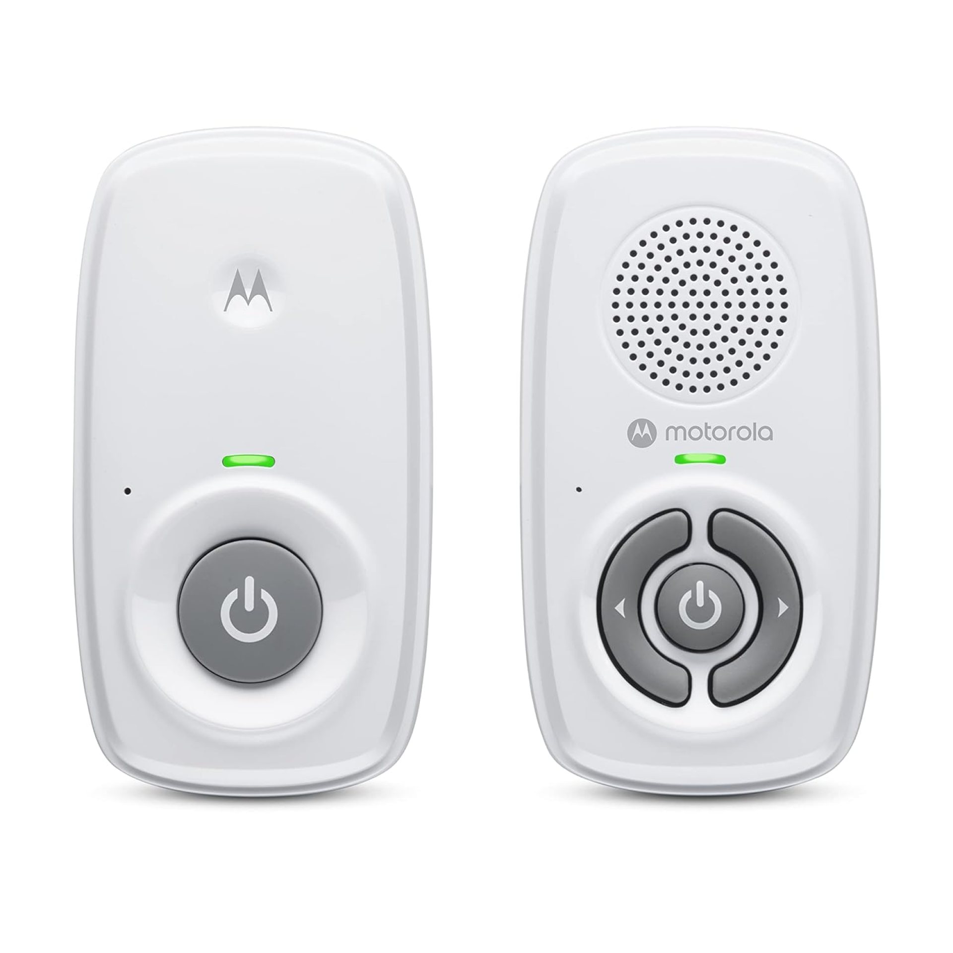 Motorola Nursery AM21 Audio Baby Monitor, 1-Way Audio, 1000ft Range, Sensitive Mic, Volume Control, Portable Parent Unit (AAA Batteries Not Included) Motorola Nursery AM21 Audio Baby Monitor, 1-Way Audio, 1000ft Range, Sensitive Mic, Volume Control, Portable Parent Unit (AAA Batteries Not Included)