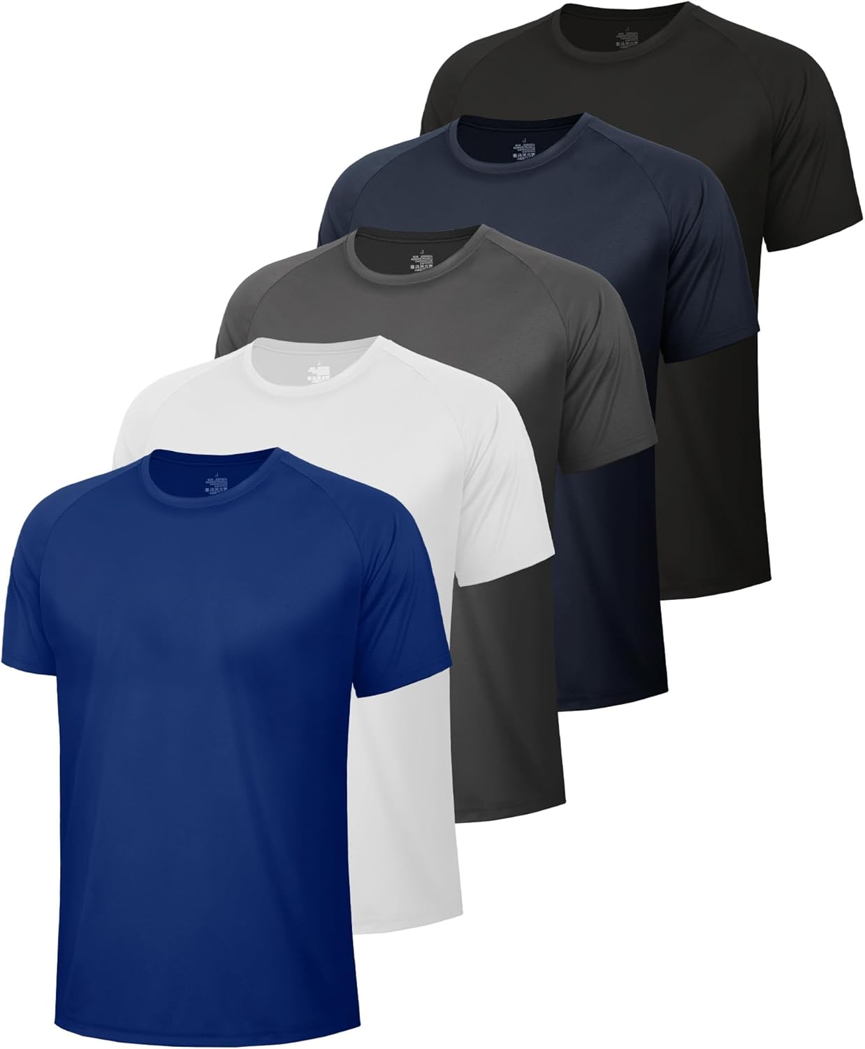 5 Pack Workout Mens T Shirts – Black Gym Dry Fit Short Sleeve Moisture Wicking Tee Tops for Athletic Work Casual Running 5 Pack Workout Mens T Shirts – Black Gym Dry Fit Short Sleeve Moisture Wicking Tee Tops for Athletic Work Casual Running