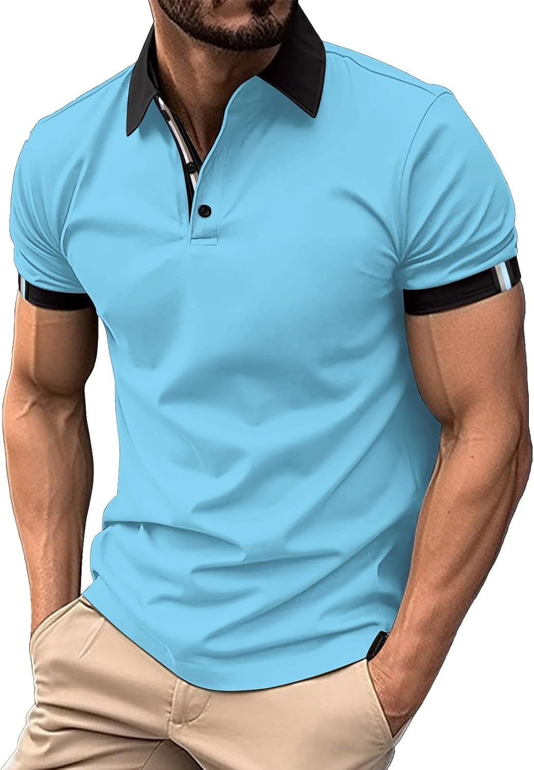 Big and Tall Shirts for Men Golf Short Sleeve Tee Stylish Collared T-Shirts Button Down Summer Loose Shirt Big and Tall Shirts for Men Golf Short Sleeve Tee Stylish Collared T-Shirts Button Down Summer Loose Shirt