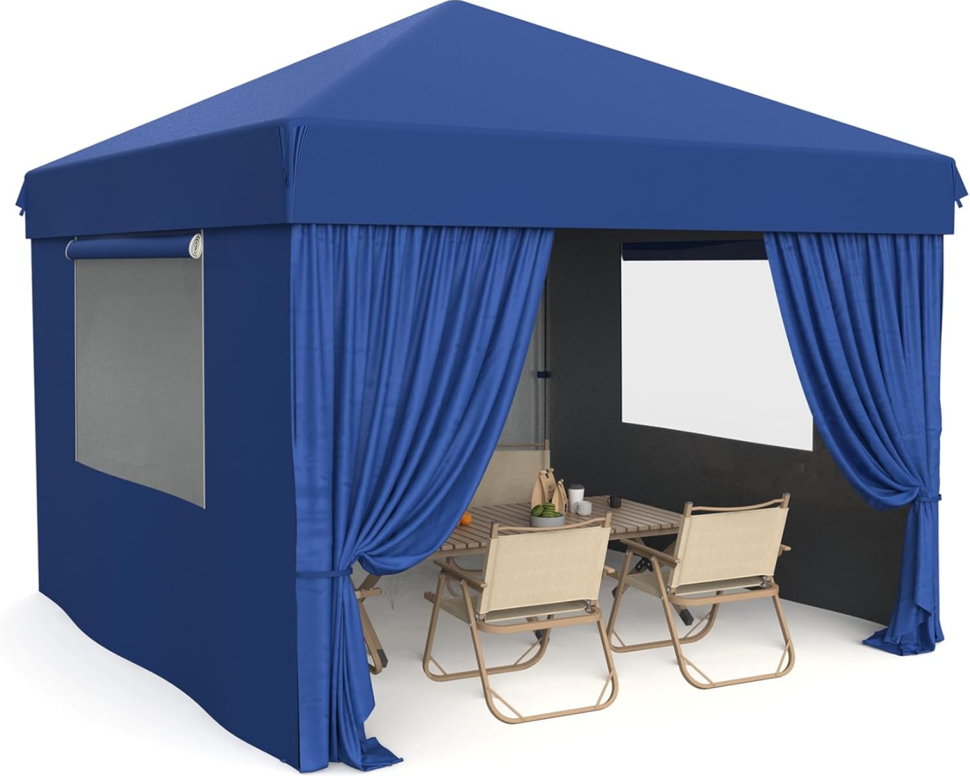 10×10 Pop Up Canopy Tent Outdoor Canopy with 4 Removable Sidewalls One-Person Set Up Heavy Duty Commercial Instant Tent Shelter-Blue 10×10 Pop Up Canopy Tent Outdoor Canopy with 4 Removable Sidewalls One-Person Set Up Heavy Duty Commercial Instant Tent Shelter-Blue