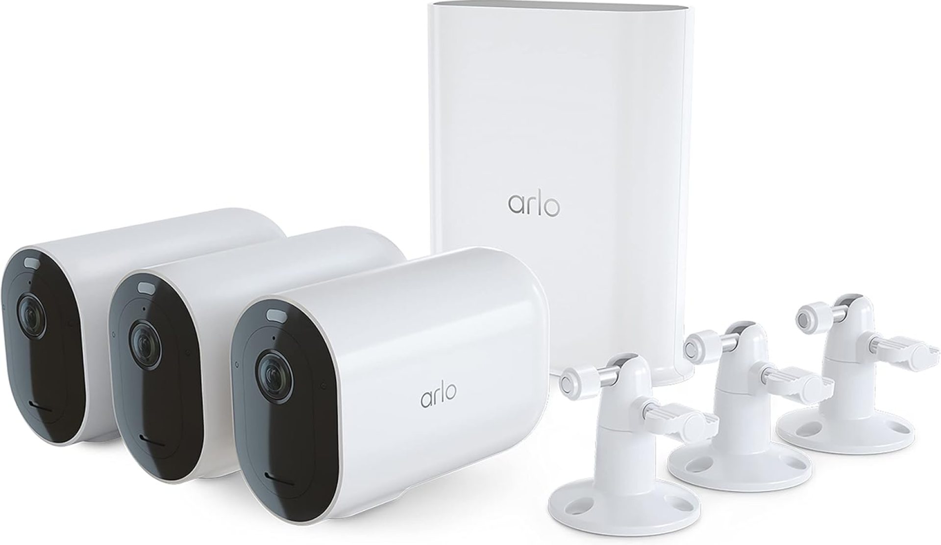 Arlo Pro 5S 2K XL Spotlight Camera – Wireless Home Security Camera with Spotlight, Longer Battery Life, Color Night Vision, Dual-Band Wi-Fi & 2-Way Audio – White, 3 Pack, VMS4362P Arlo Pro 5S 2K XL Spotlight Camera – Wireless Home Security Camera with Spotlight, Longer Battery Life, Color Night Vision, Dual-Band Wi-Fi & 2-Way Audio – White, 3 Pack, VMS4362P
