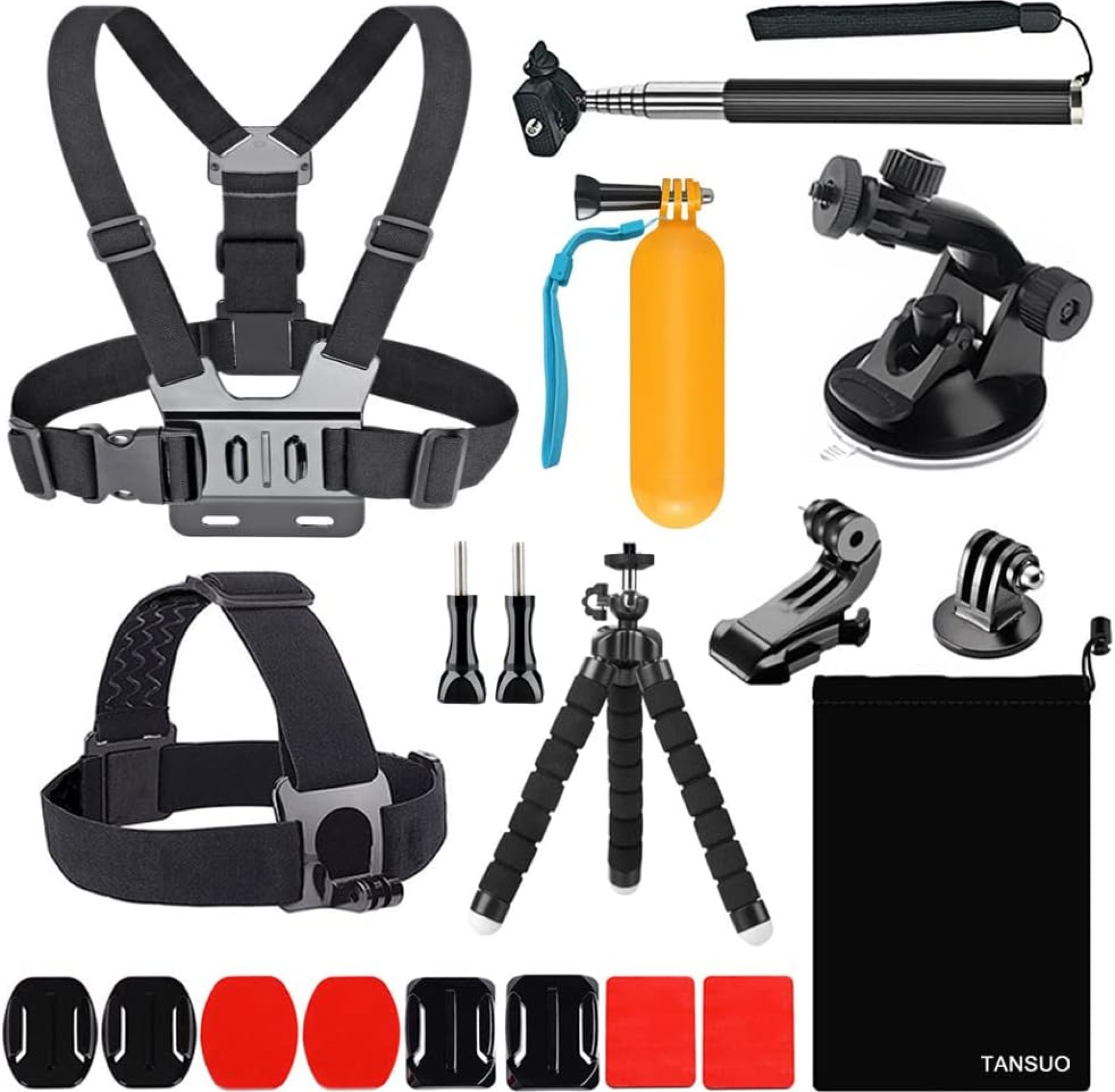 13-in-1 Accessories for Gopro, Action Camera Accessory Kit Compatible with GoPro Hero 13 12 11 10 9 8 Max 7 6 5 4 Black SJ4000 and Other Sports Cameras 13-in-1 Accessories for Gopro, Action Camera Accessory Kit Compatible with GoPro Hero 13 12 11 10 9 8 Max 7 6 5 4 Black SJ4000 and Other Sports Cameras