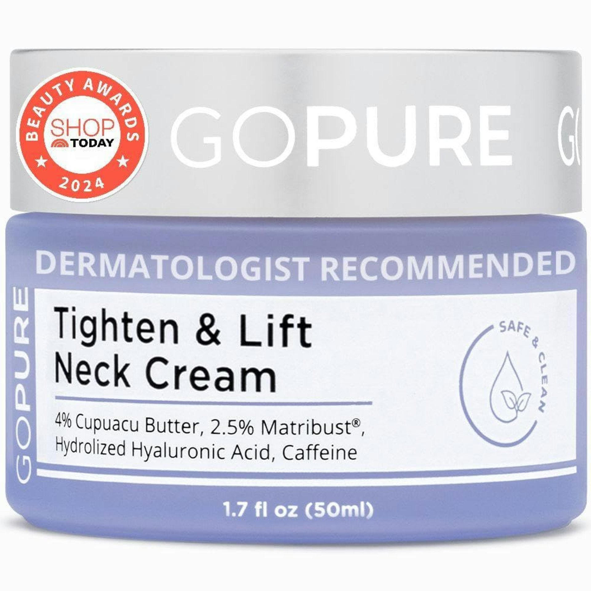 goPure Neck Firming Cream – Anti-Aging Neck Cream for Tightening and Wrinkles for an Even Skin Tone and Neck Lift – With Pro-Active Firming Complex, 1.7 oz goPure Neck Firming Cream – Anti-Aging Neck Cream for Tightening and Wrinkles for an Even Skin Tone and Neck Lift – With Pro-Active Firming Complex, 1.7 oz