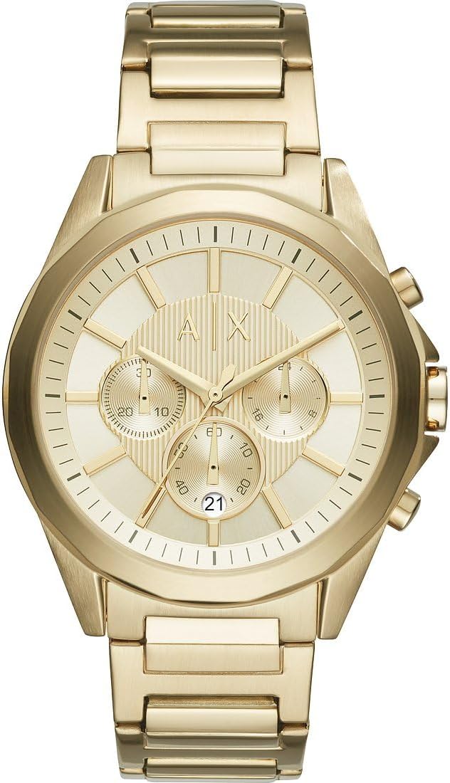 A|X Armani Exchange Chronograph Watch for Men with Stainless Steel, Silicone or Leather Band A|X Armani Exchange Chronograph Watch for Men with Stainless Steel, Silicone or Leather Band