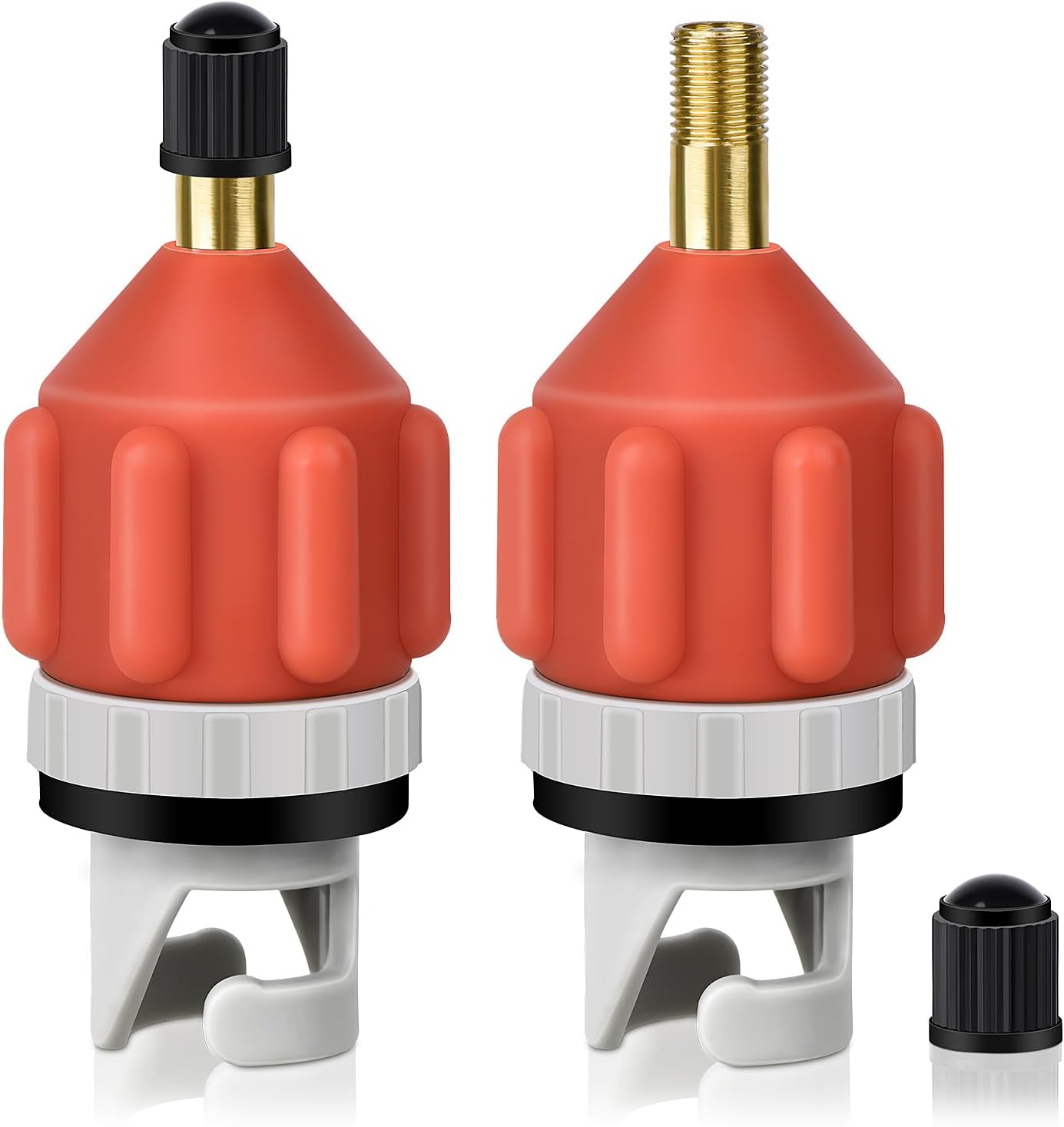 2 Pcs Stand Up Paddle Board Pump Adapter, Strong Sealing Air Valve Adapter for Inflatable Boat, Premium Kayak Accessories for Quick Inflation and Deflation 2 Pcs Stand Up Paddle Board Pump Adapter, Strong Sealing Air Valve Adapter for Inflatable Boat, Premium Kayak Accessories for Quick Inflation and Deflation