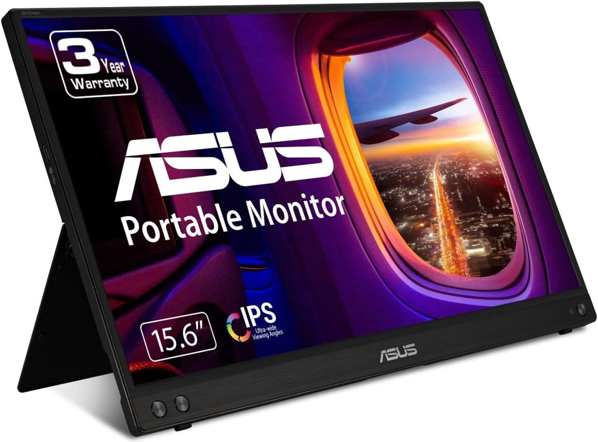 ASUS ZenScreen 15.6” 1080P Portable Monitor (MB16ACV) – Full HD, IPS, Eye Care, Flicker Free, Blue Light Filter, Kickstand, USB-C Power Delivery, for Laptop, PC, Phone, Console ASUS ZenScreen 15.6” 1080P Portable Monitor (MB16ACV) – Full HD, IPS, Eye Care, Flicker Free, Blue Light Filter, Kickstand, USB-C Power Delivery, for Laptop, PC, Phone, Console