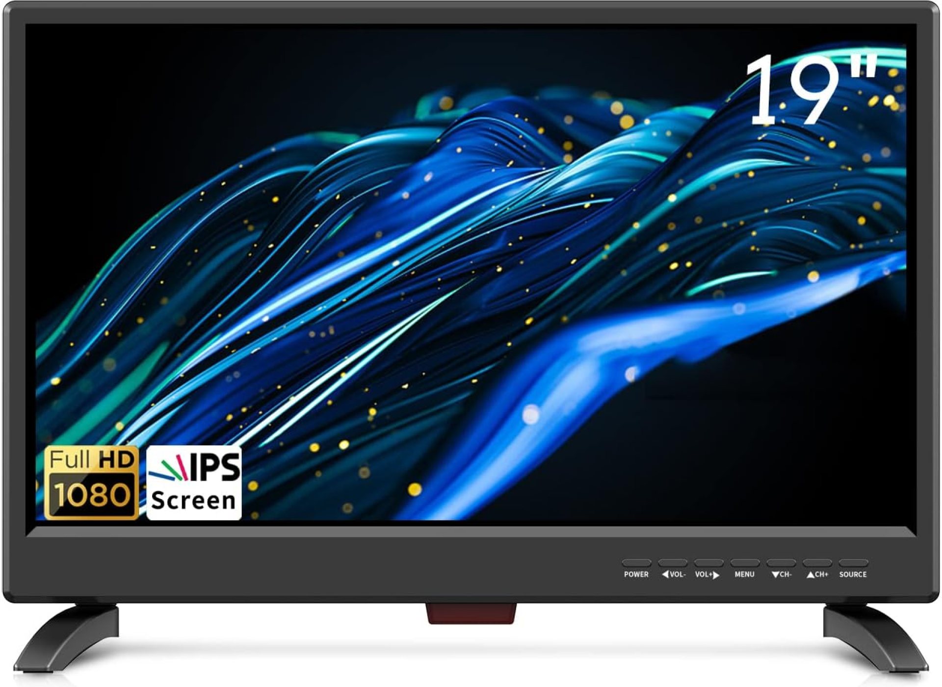 19 Inch Flat Screen TV Built in Digital ATSC Tuners, 1080p LED TV with HDMI VGA AV USB Port for Kitchen, Bedroom, RV, Caravan, Camping, Outdoor 19 Inch Flat Screen TV Built in Digital ATSC Tuners, 1080p LED TV with HDMI VGA AV USB Port for Kitchen, Bedroom, RV, Caravan, Camping, Outdoor