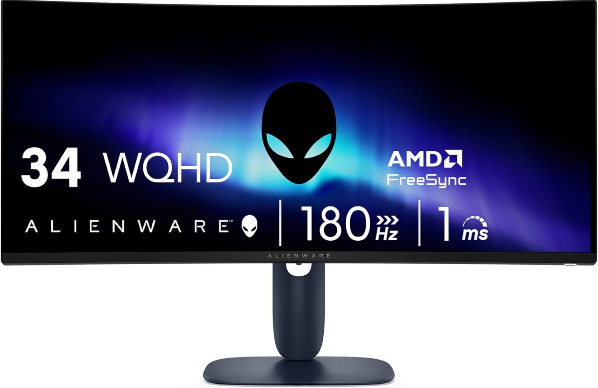 Alienware 34 Curved Gaming Monitor – AW3425DWM – 34-inch WQHD 180Hz 1ms Display, 1500R, AMD FreeSync Premium, VESA AdaptiveSync. Alienware 34 Curved Gaming Monitor – AW3425DWM – 34-inch WQHD 180Hz 1ms Display, 1500R, AMD FreeSync Premium, VESA AdaptiveSync.