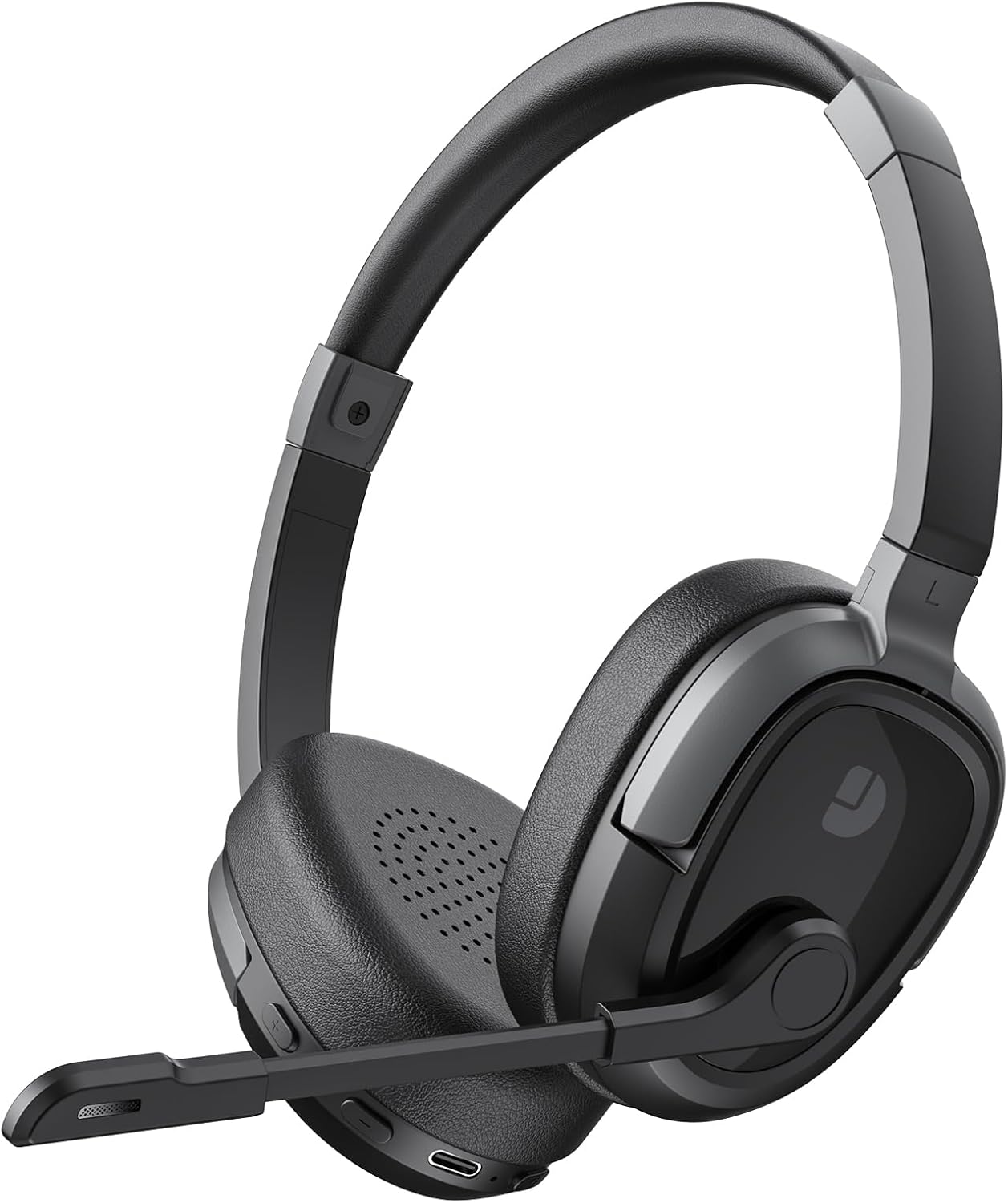 Bluetooth 5.3 Headset for Work, Bluetooth Headphones with Mic Mute & AI Noise Cancelling, 65Hrs Working Time, Wireless Headphones with Mic for Call Center/Cell Phone/Computer/Teams/Zoom Black Bluetooth 5.3 Headset for Work, Bluetooth Headphones with Mic Mute & AI Noise Cancelling, 65Hrs Working Time, Wireless Headphones with Mic for Call Center/Cell Phone/Computer/Teams/Zoom Black