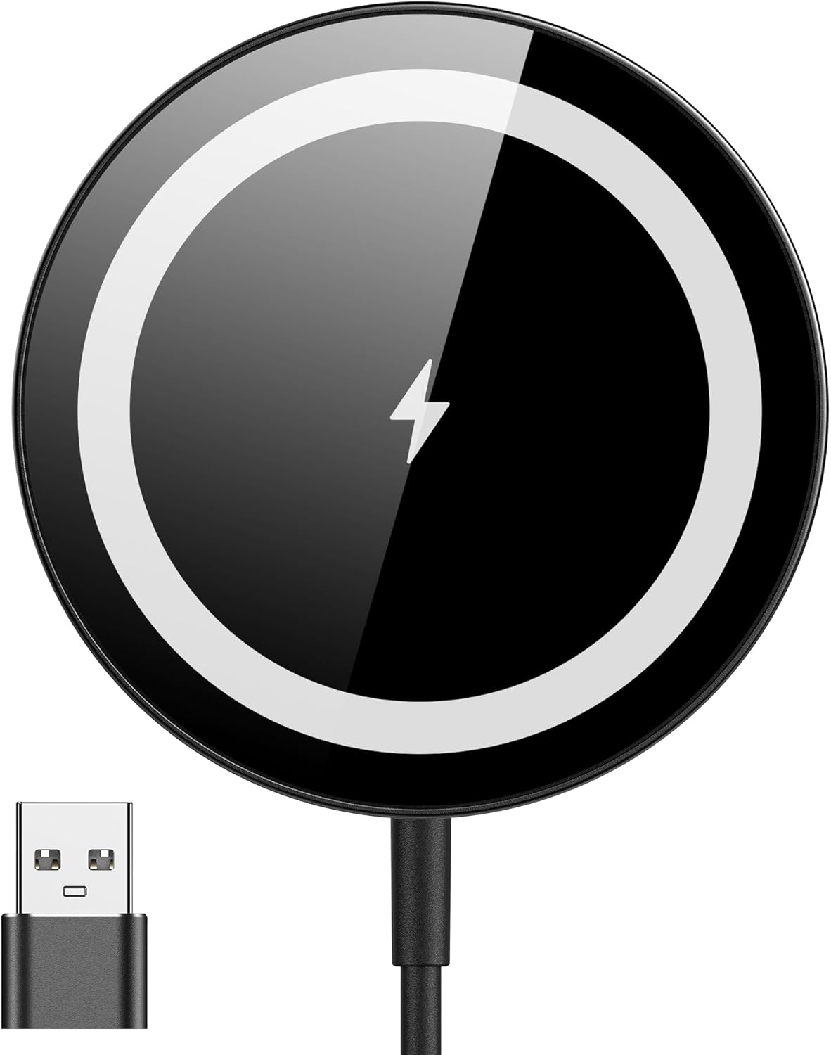 for Mag-Safe Charger, Magnetic Wireless Charger Made for iPhone 16/16 Pro/16 Pro Max/16 Plus/15/14/13/12 Series, 15W Max Fast Mag Safe Charging Pad for AirPods Pro 3 2 (Black) for Mag-Safe Charger, Magnetic Wireless Charger Made for iPhone 16/16 Pro/16 Pro Max/16 Plus/15/14/13/12 Series, 15W Max Fast Mag Safe Charging Pad for AirPods Pro 3 2 (Black)